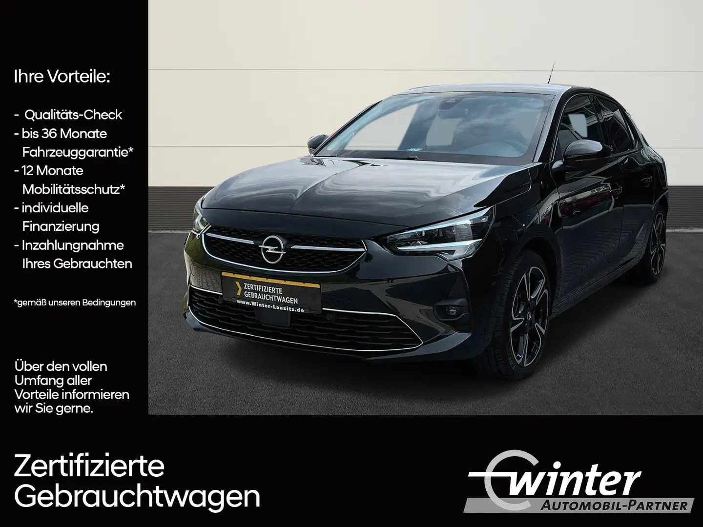 Opel Corsa 1.2 GS Line MATRIX-LED/LENKRAD+SHZ/PDC/DAB/LM Schwarz - 1