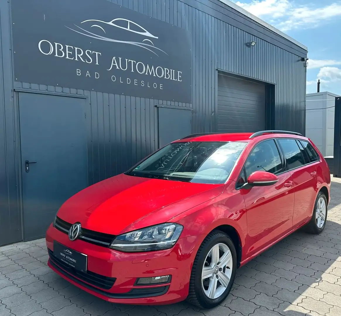 Volkswagen Golf VII *Scheckheft*Automatik*2.Hand*Garantie* Rojo - 2