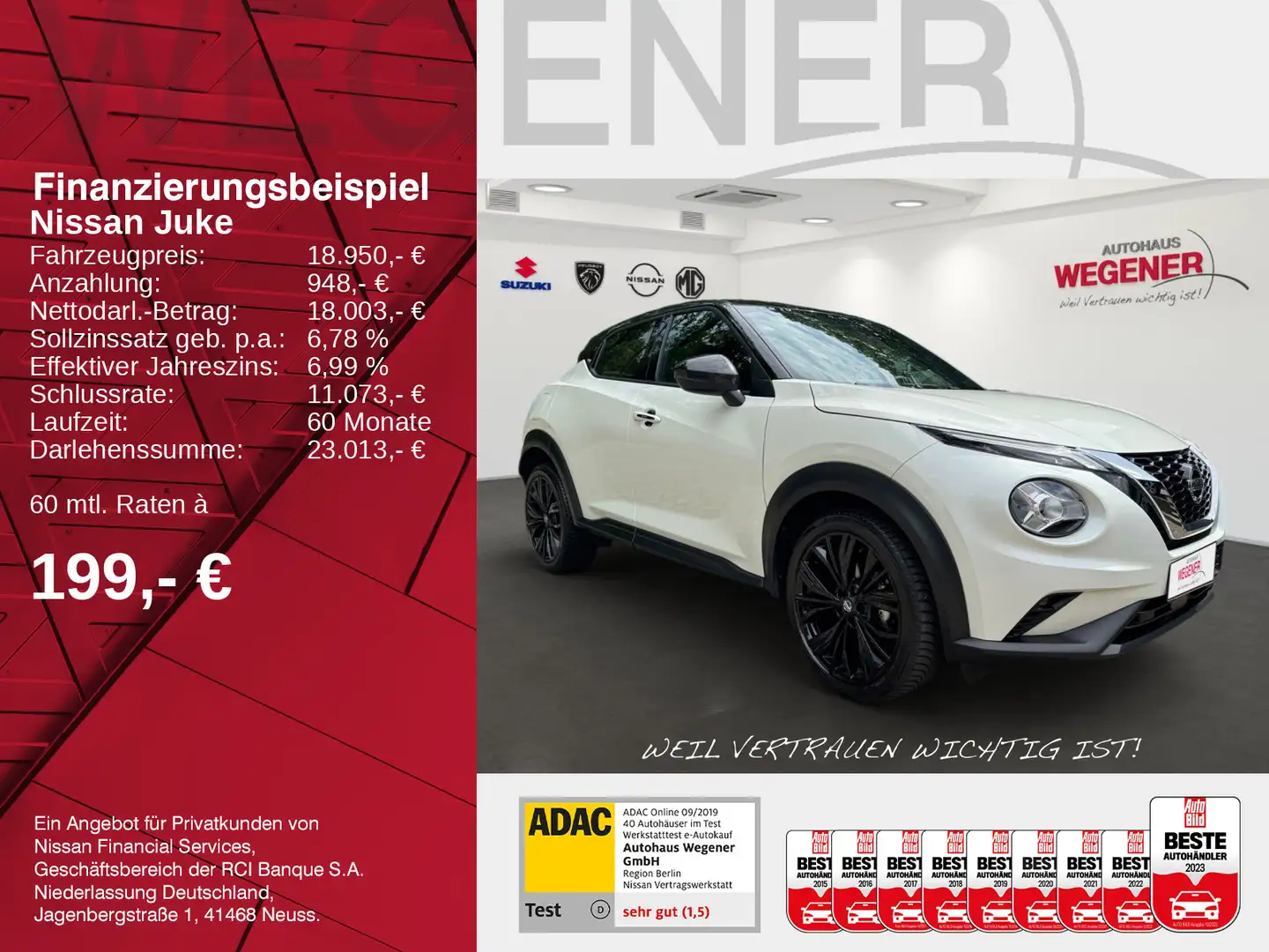 Nissan Juke JUKE Enigma AT Allwetter NAVI SHZ SCHECKHEFT TOP Blanc - 2
