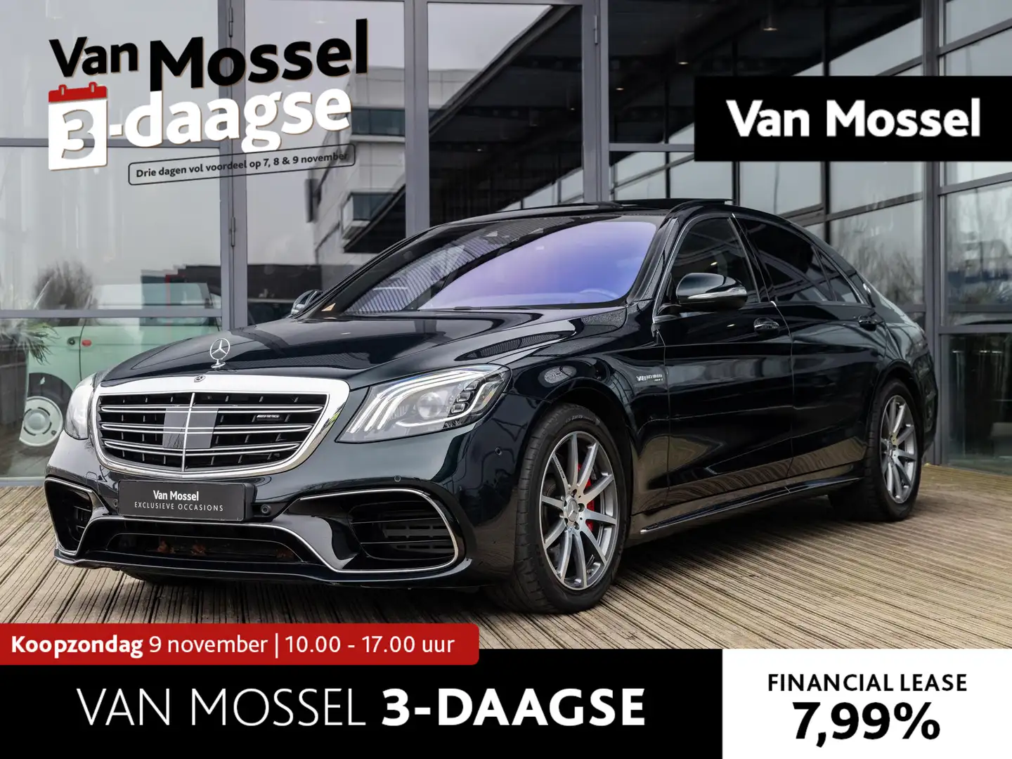 Mercedes-Benz S 63 AMG 4Matic+ Lang Premium Plus | SMARAGDGROEN | STOELMA Groen - 1
