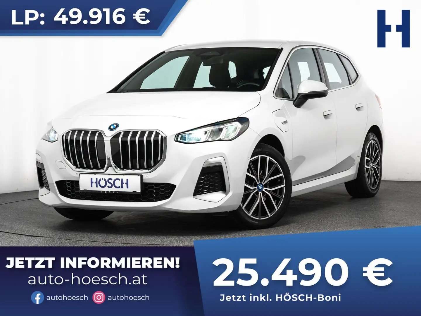 BMW 225 e xDrive Active Tourer M-Sport MEGAPREIS Weiß - 1