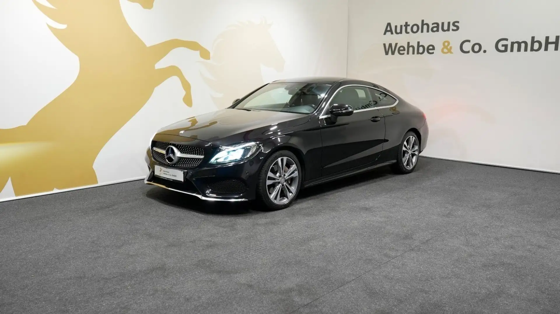 Mercedes-Benz C 220 d Coupe AMG Auto. Navi Tempomat LED PDC Zwart - 1