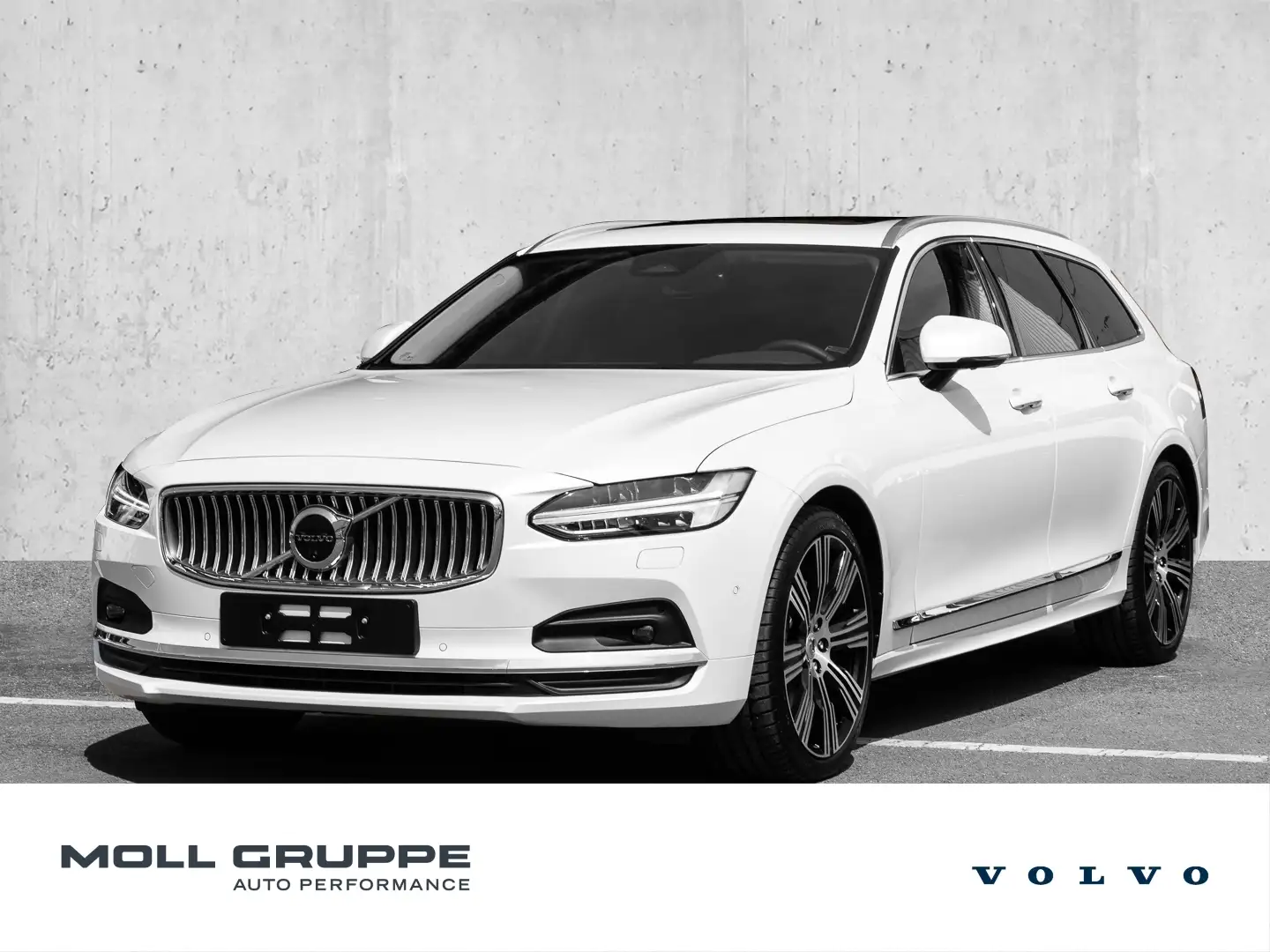 Volvo V90 Kombi B4 (Diesel) Mild-Hybrid Ultimate Bright Blanc - 1