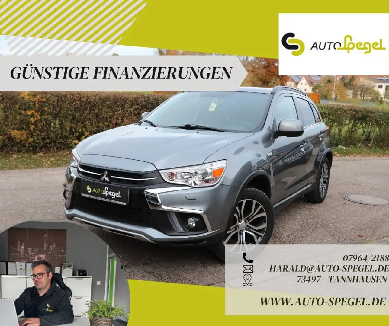 Mitsubishi ASX Edition 4WD AHK Xenon Kamera Carplay DAB SHZ Grau - 1