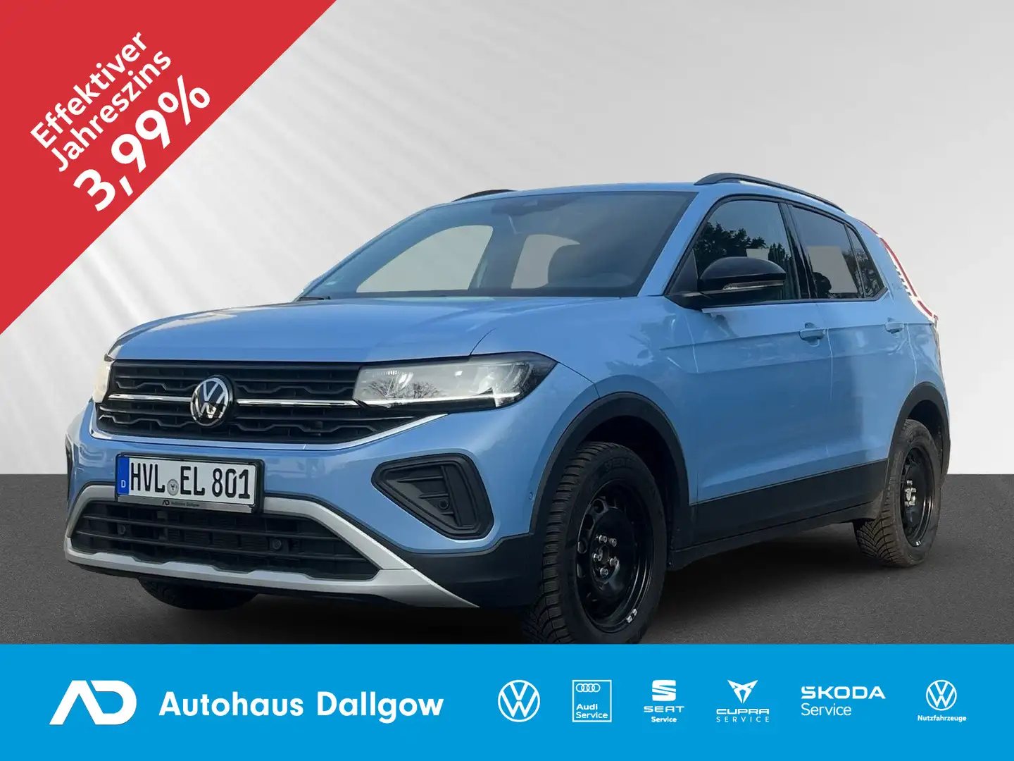 Volkswagen T-Cross Life 1.0 TSI DSG Sitzheizung+PDC+RFK+LED Blau - 1