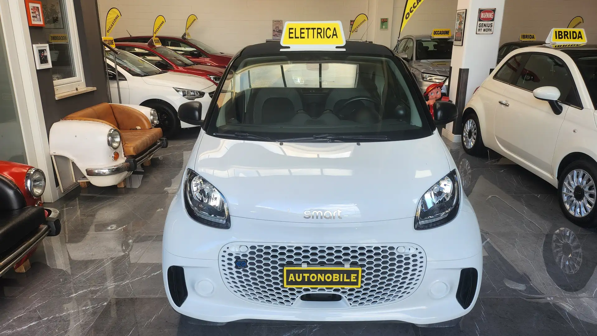 smart forTwo Fortwo III  eq Passion 4,6kW Targa GJ409YR Bianco - 1