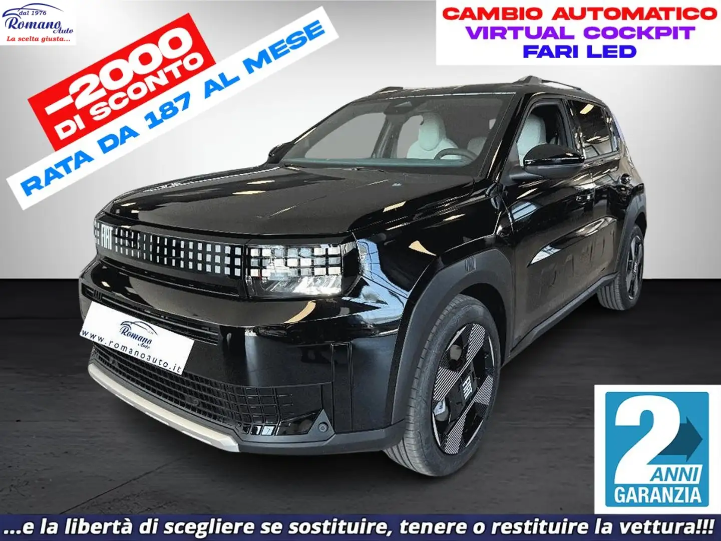 Fiat Grande Panda 1.2 Hybrid 100CV La Prima Schwarz - 1