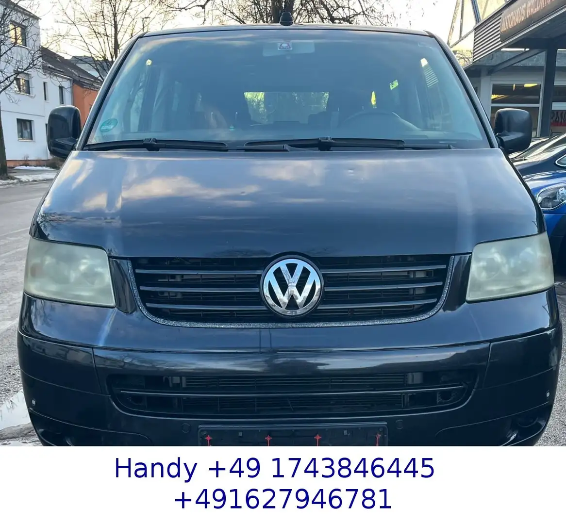 Volkswagen T5 Transporter T5 Multivan 2.5 TDI Comfortline/7-Sitzer/AHK Schwarz - 2