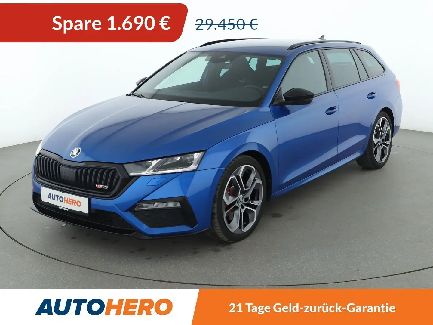 Skoda Octavia 2.0 TSI RS Aut.*NAVI*LED*ACC*CAM*PDC*SHZ* Blau - 1