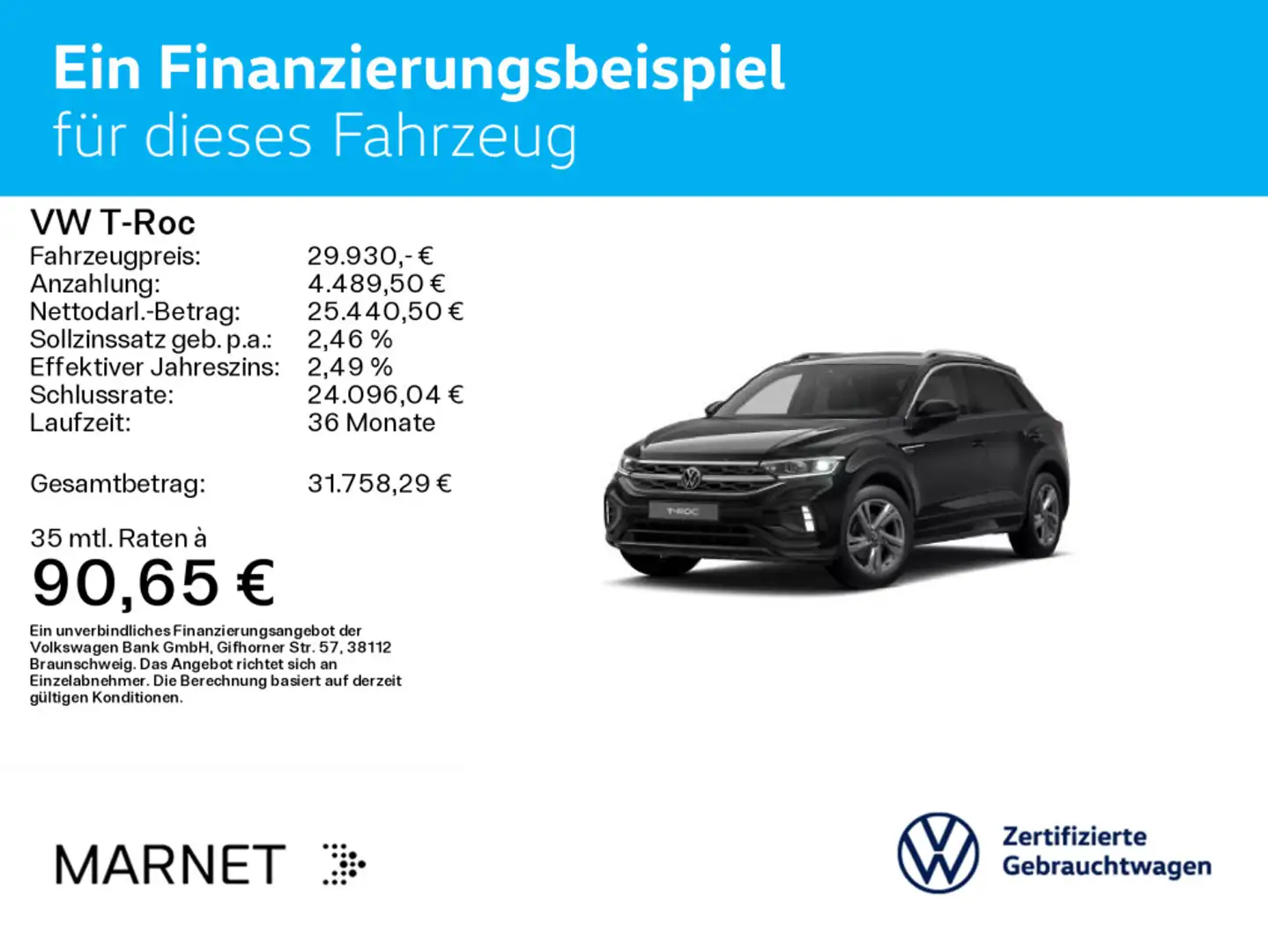 Volkswagen T-Roc T-ROC 1.5 TSI DSG R-LINE*LED*AHK*KAMERA*PDC*SHZ* Noir - 2