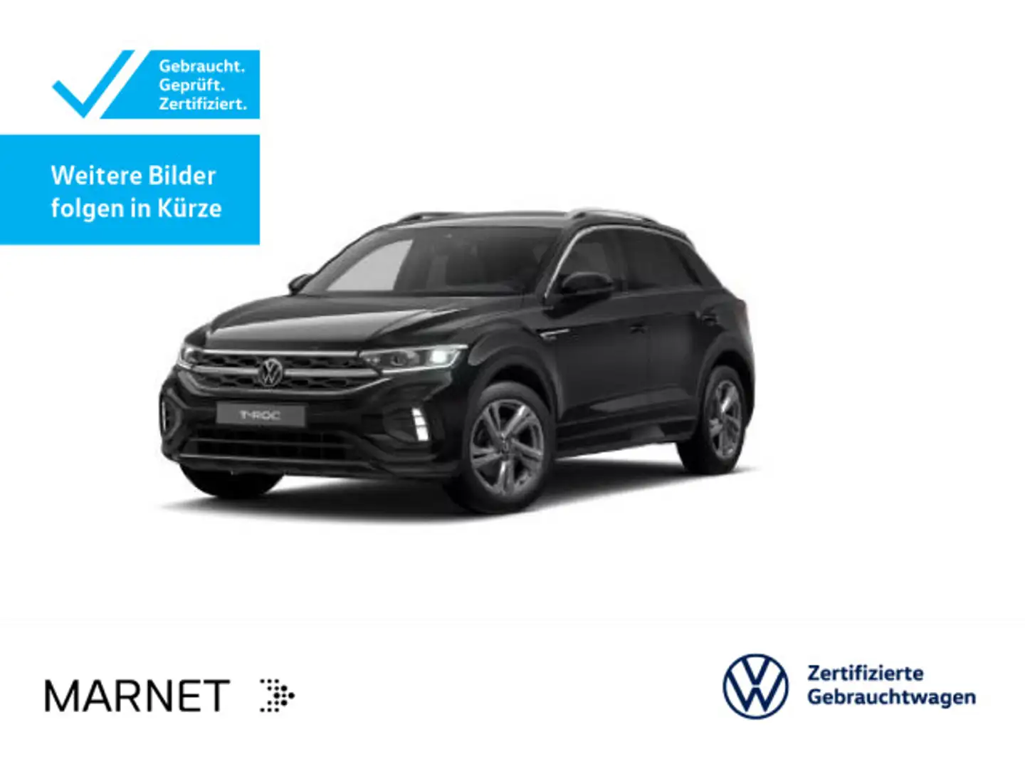 Volkswagen T-Roc T-ROC 1.5 TSI DSG R-LINE*LED*AHK*KAMERA*PDC*SHZ* Schwarz - 1