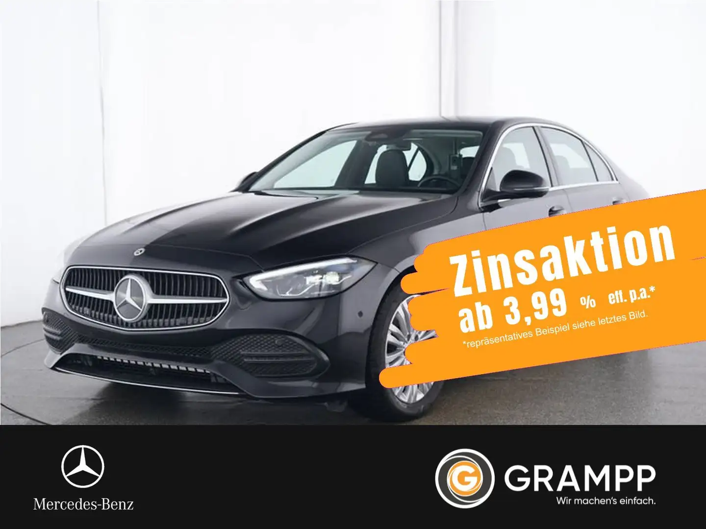 Mercedes-Benz C 200 d Avantgarde-Advanced/Pano/AHK/Kamera/LED Schwarz - 1
