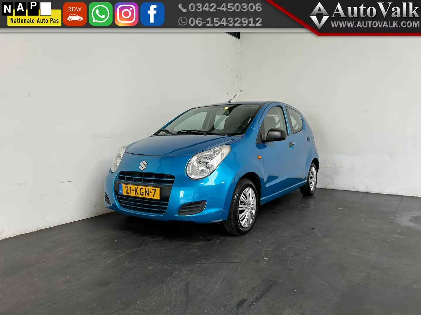 Suzuki Alto 1.0 Comfort Airco. Nieuwe Koppeling! APK 10-2026! Blauw - 1