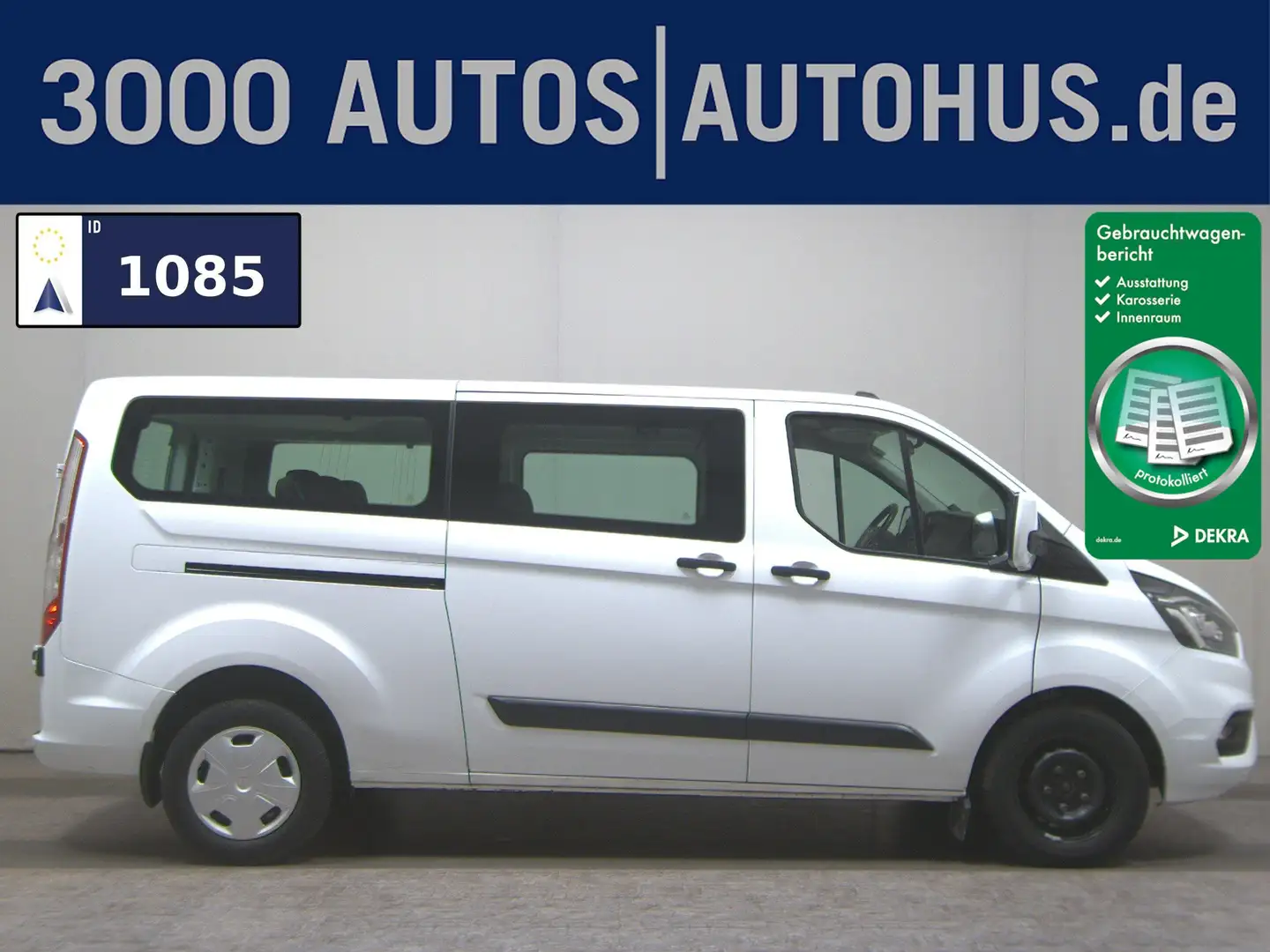 Ford Transit Custom 2.0 EB Trend 9-Sitze Tempo PDC Weiß - 1