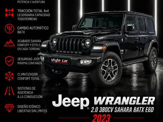 Jeep Wrangler 4p 2.0 380CV Sahara 8ATX E6D