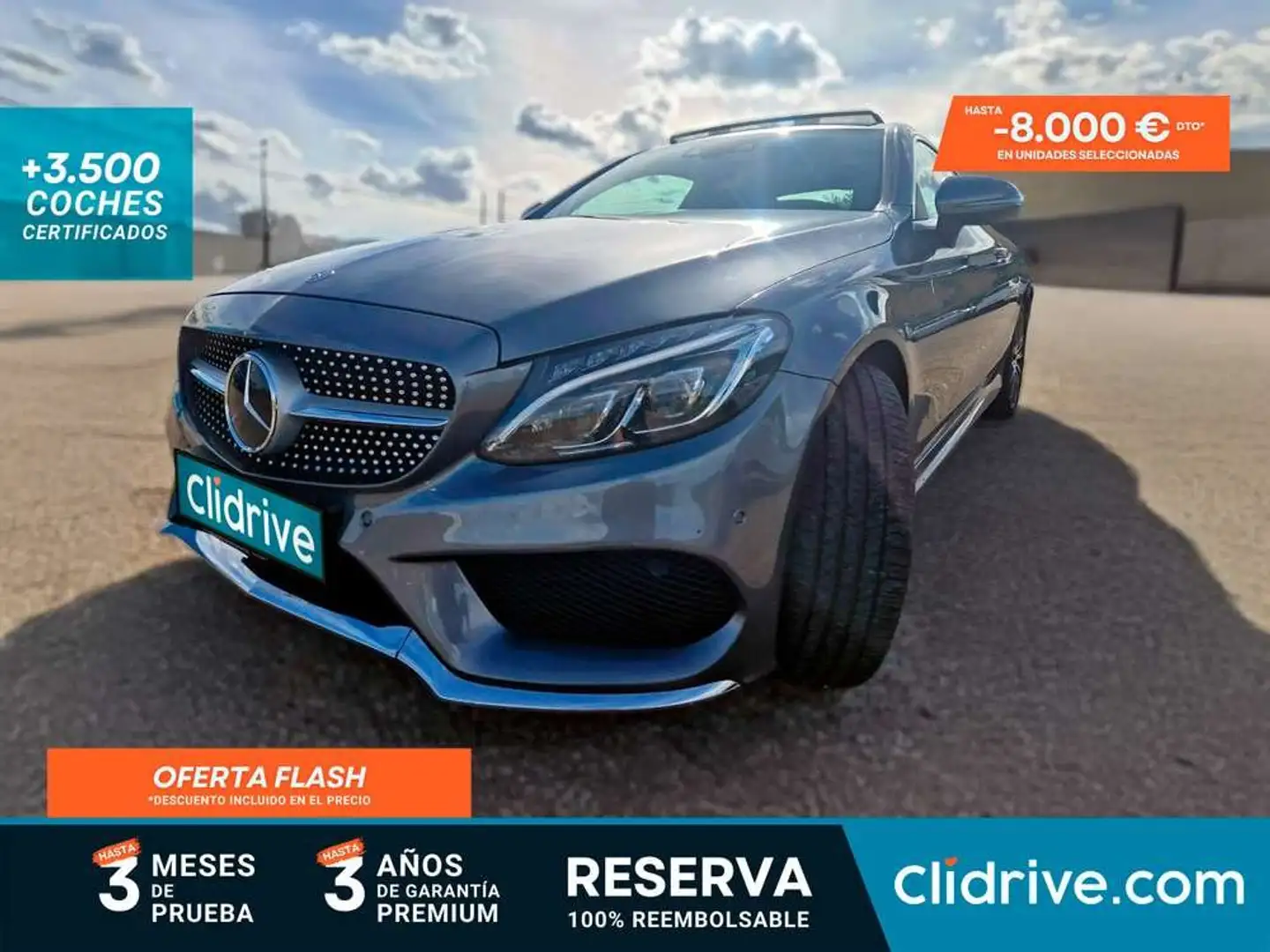 Mercedes-Benz C 300 Coupé AMG Line Gris - 1