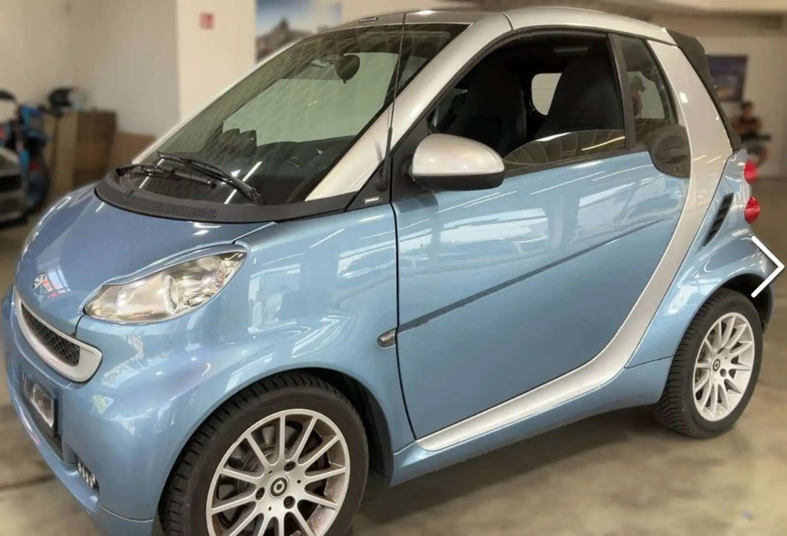 smart forTwo CABRIO / TURBO 84 PS / 150€ FINANZIERUNG / Blau - 1