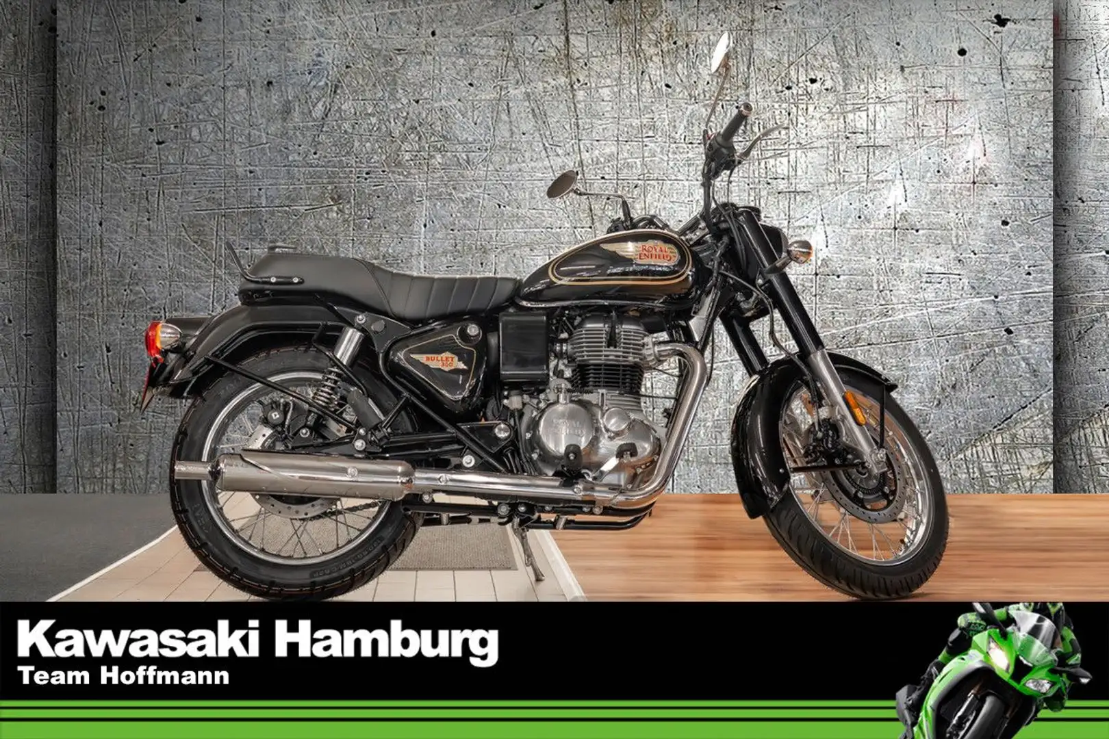 Royal Enfield Bullet 350 ABS, sofort lieferbar, Lieferservice Schwarz - 1