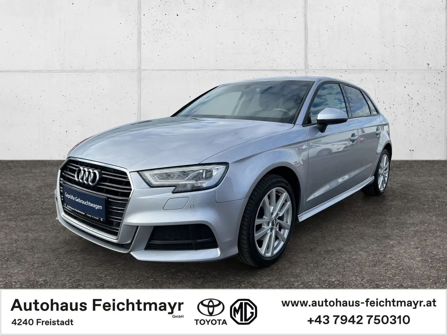 Audi A3 A3 Sportback TDi 5t. Silver - 1