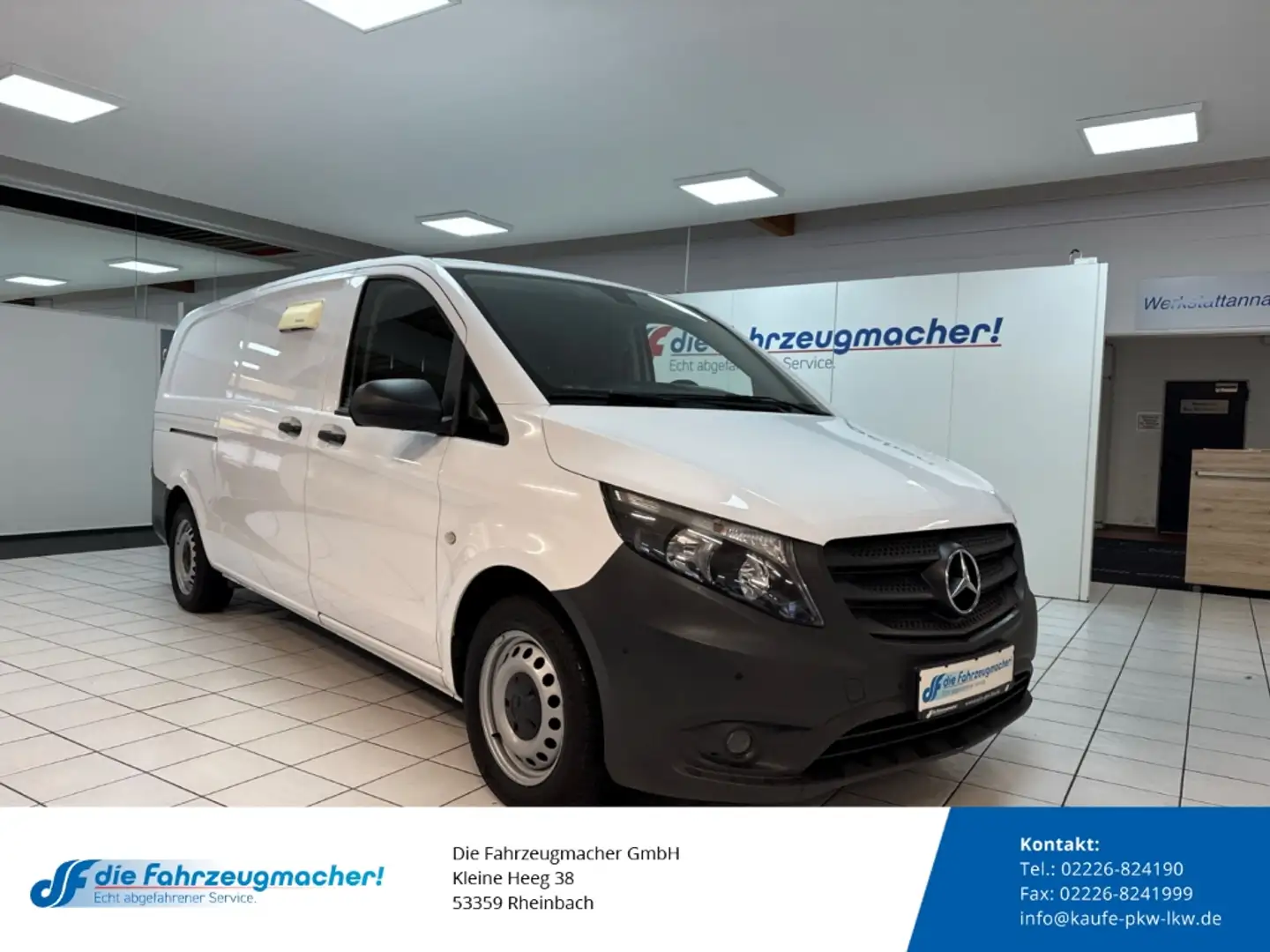 Mercedes-Benz Vito Kasten 114 CDI Sortimo extralang  AHK Parklenkass. Blanc - 1