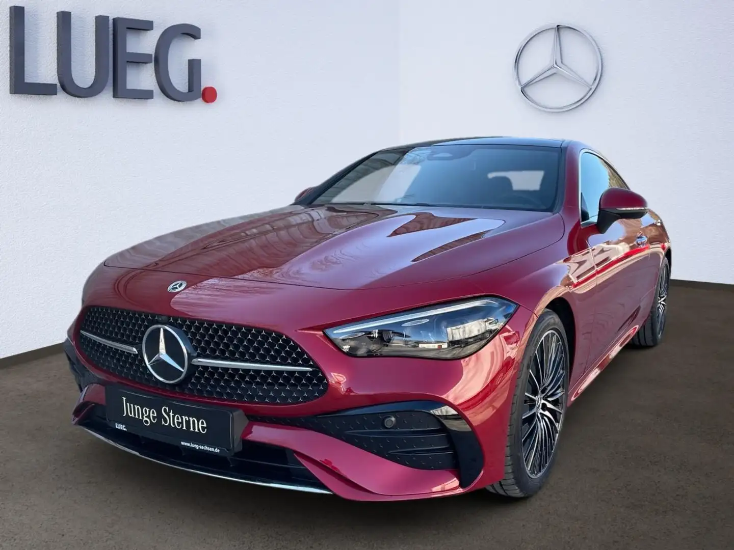 Mercedes-Benz CLE 300 4M Coupé AMG+DISTRONIC+PANODACH+LENKRADH Rot - 1