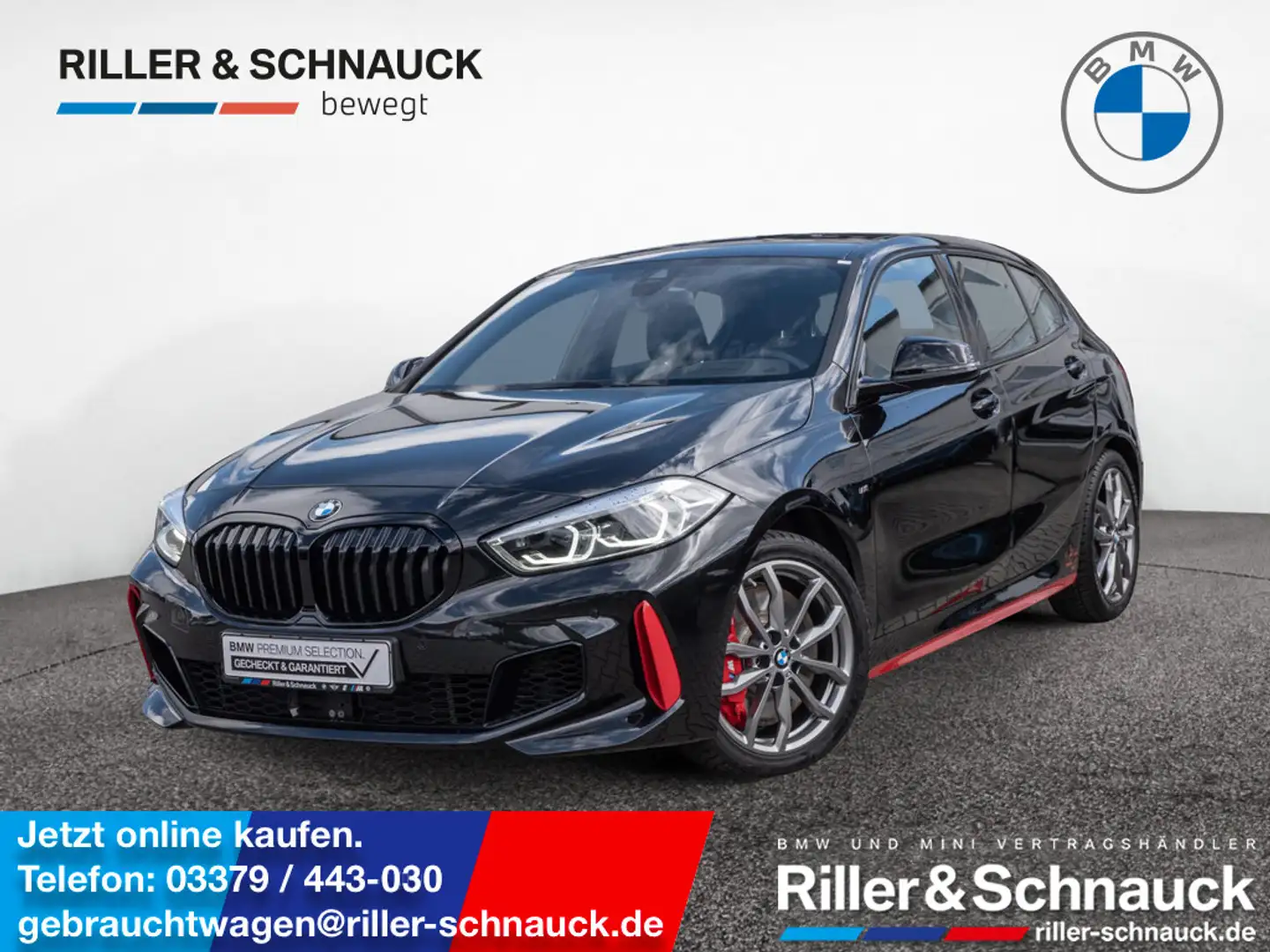 BMW 128 ti A PDC SHZ LEDER KAMERA HUD LED NAVI Schwarz - 1