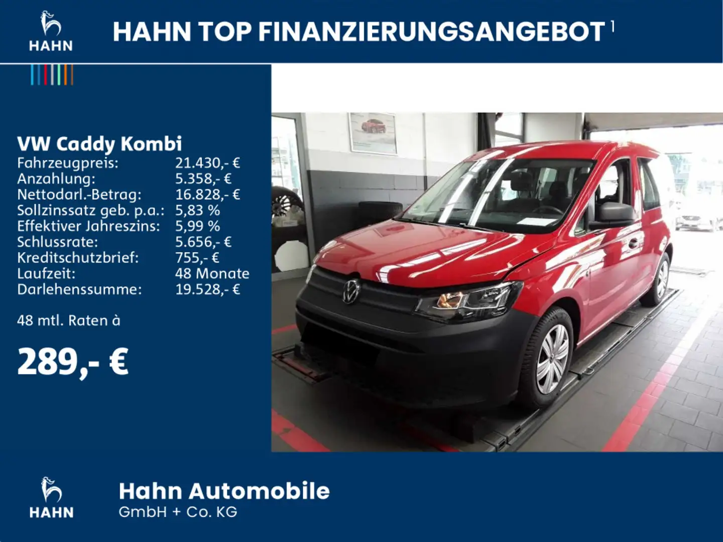 Volkswagen Caddy 2.0TDI Allwetter Klima Tempomat Rot - 2
