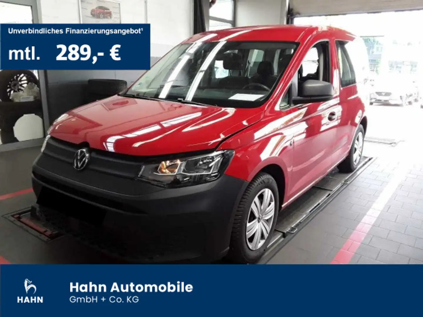 Volkswagen Caddy 2.0TDI Allwetter Klima Tempomat Rot - 1