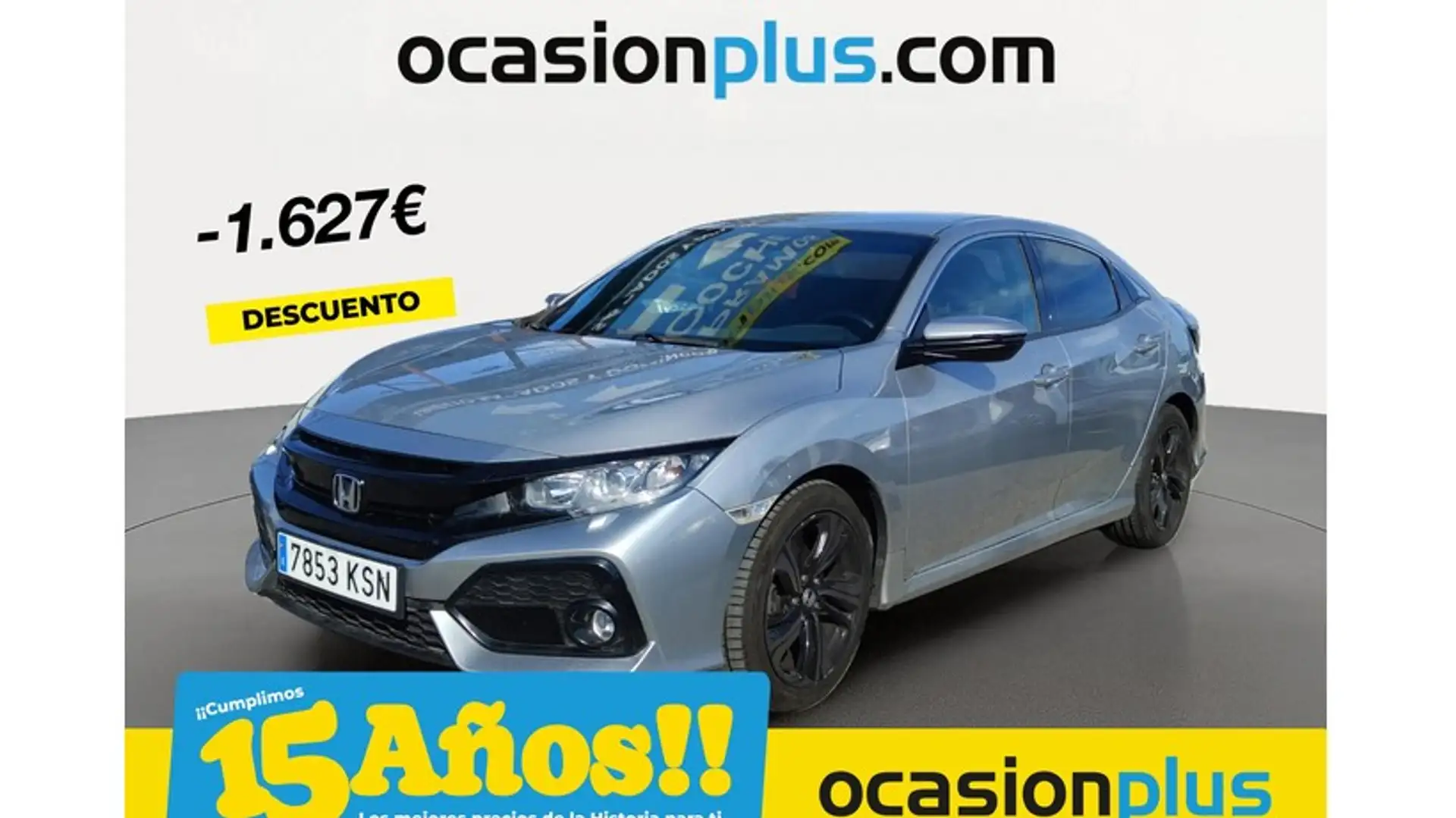 Honda Civic 1.0 VTEC Turbo Elegance Gris - 1