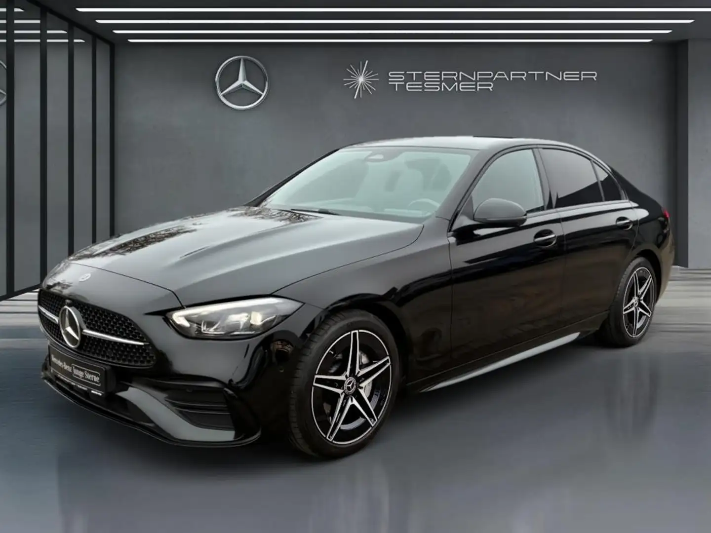 Mercedes-Benz C 200 d AMG AHK 360° NightP. Memory LED Tempomat Schwarz - 1