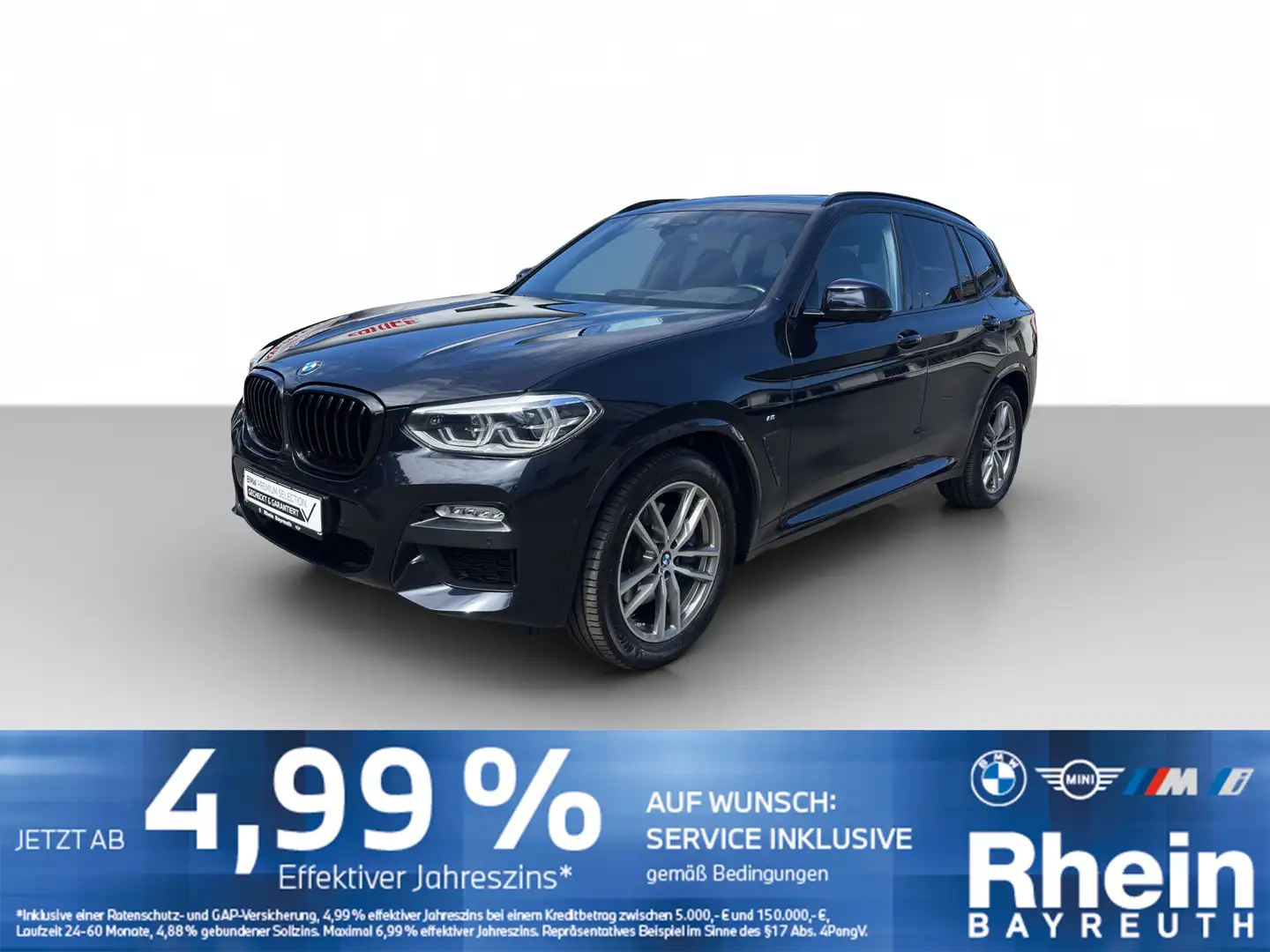 BMW X3 xDrive30i M Sport Navi AdapLED GSD Standheiz. Navi Noir - 1