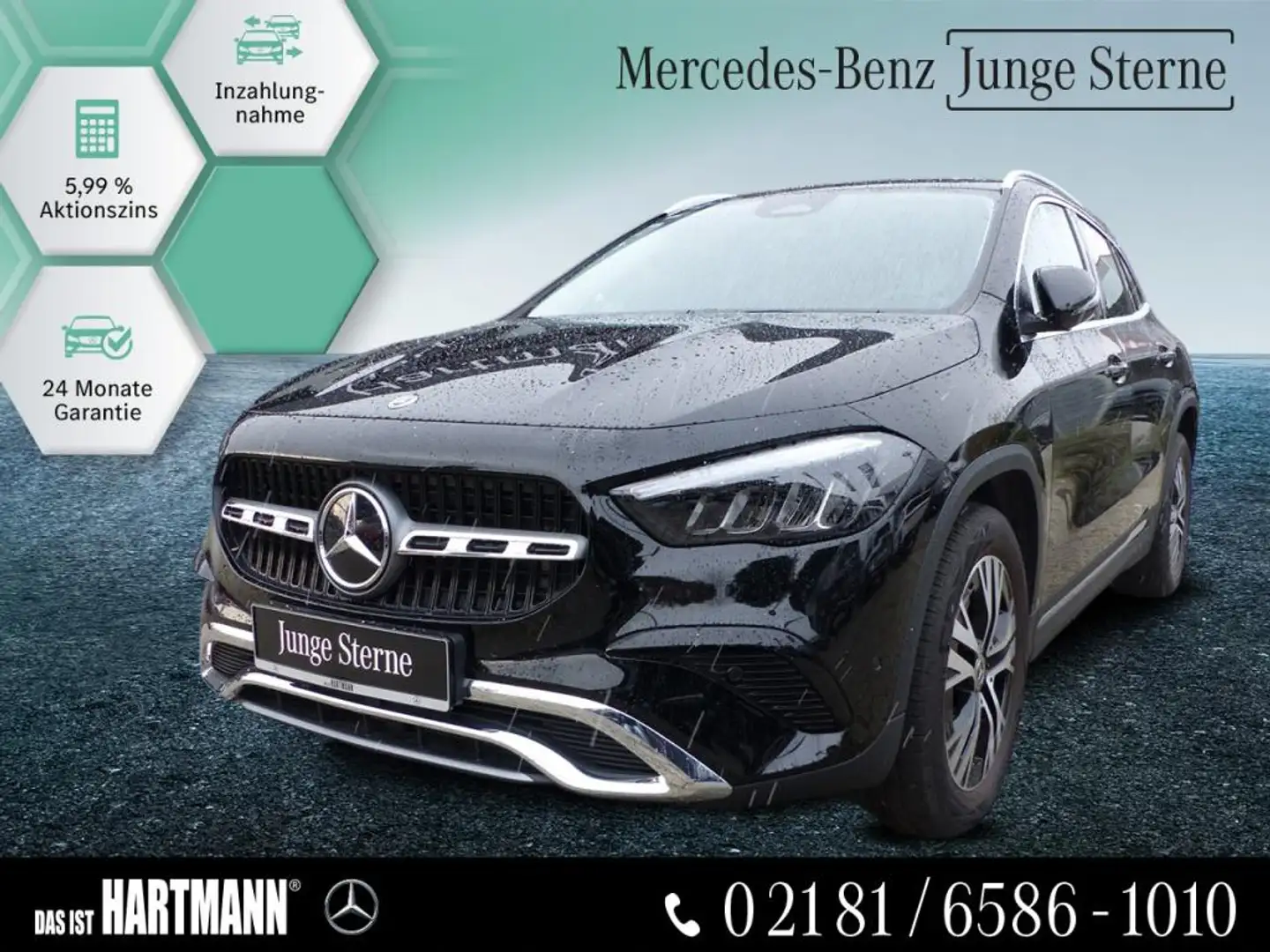 Mercedes-Benz GLA 180 PROGRESSIVE+STANDHEIZ+R.KAM+SMARTPHO+NAV Negru - 1