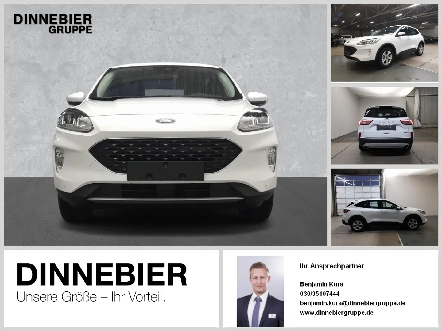 Ford Kuga Cool&Connect Navi+PDC+Klima+Winterpaket Blanc - 1