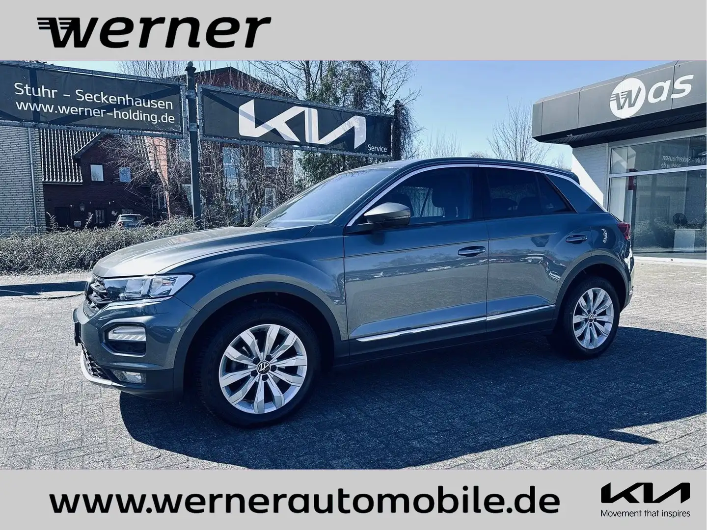 Volkswagen T-Roc 1.5 TSI Sport LICHT&SICHT NAV KLIMA Grijs - 1