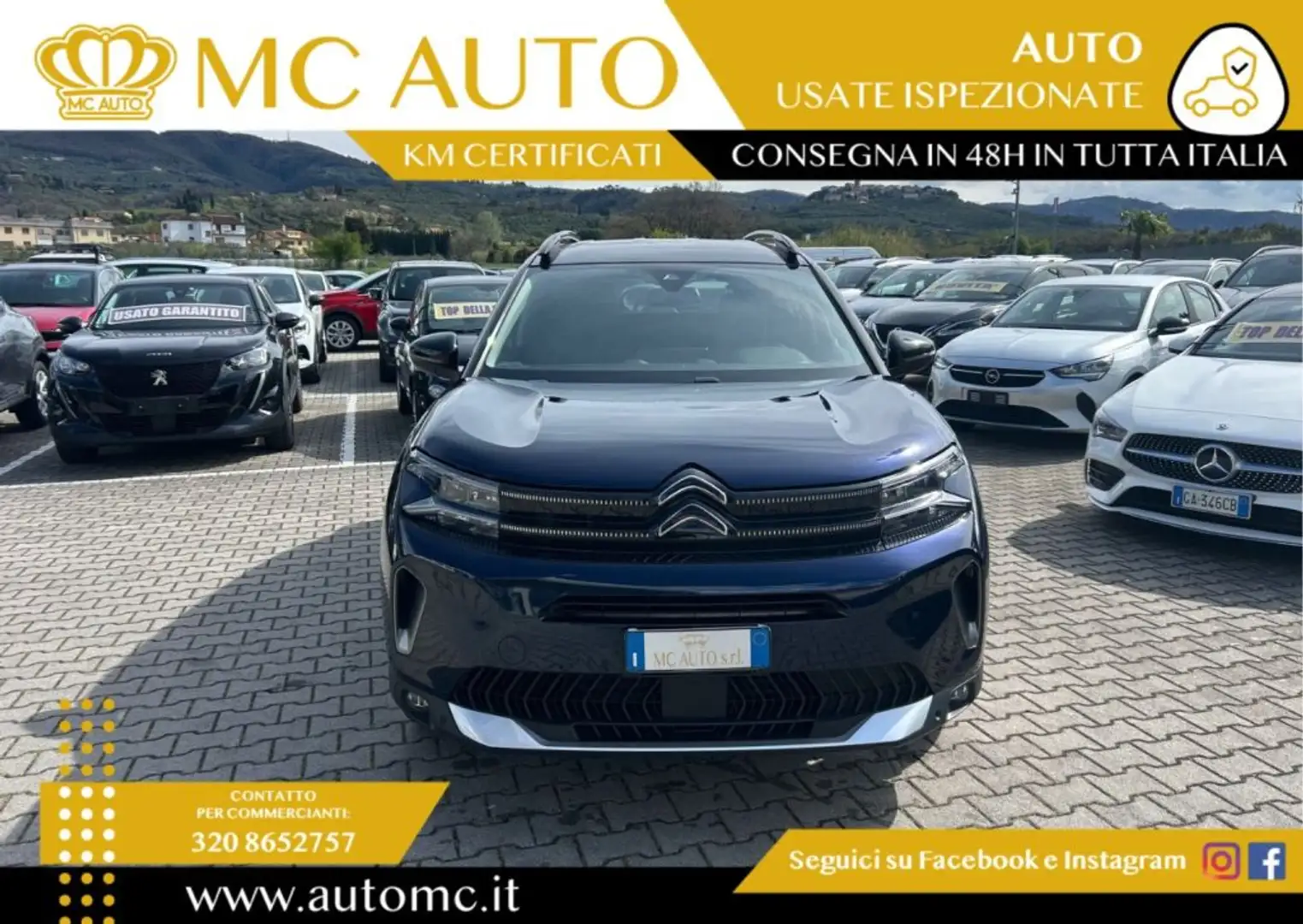 Citroen C5 Aircross BlueHDi 130 S&S EAT8 Shine Pack PROMO CON FINAZ Blu/Azzurro - 2