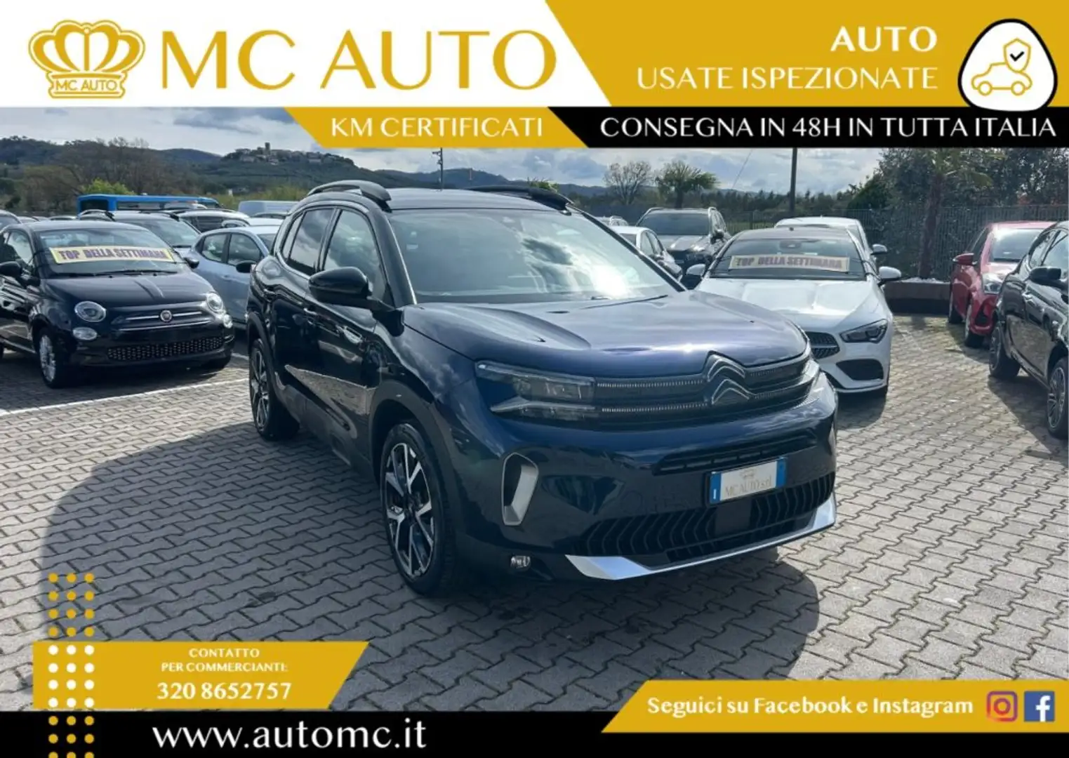 Citroen C5 Aircross BlueHDi 130 S&S EAT8 Shine Pack PROMO CON FINAZ Blu/Azzurro - 1
