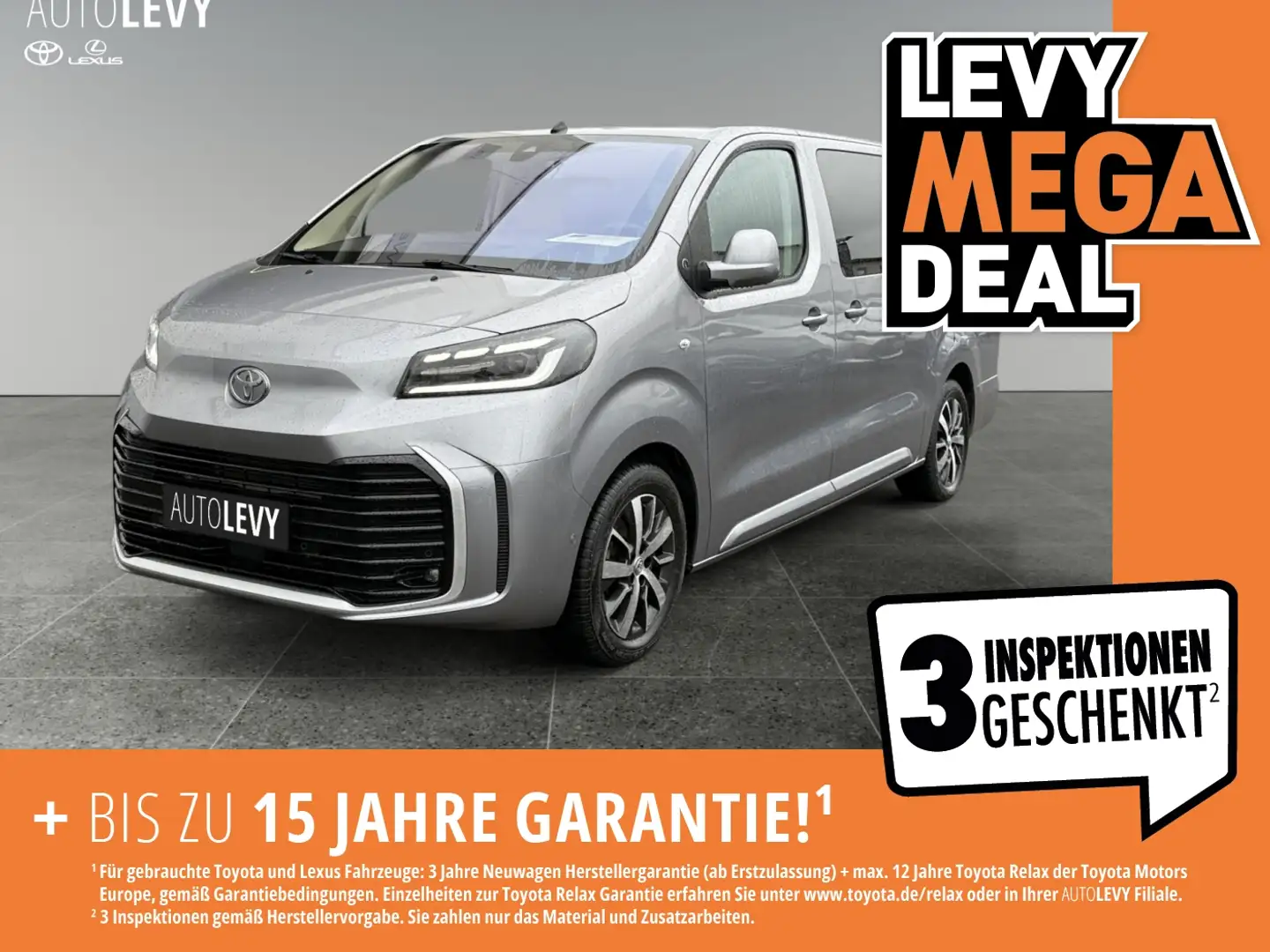 Toyota Proace Verso 2.0 D-4D L2 D Team D +SHZ+Alwetter+ Argent - 1