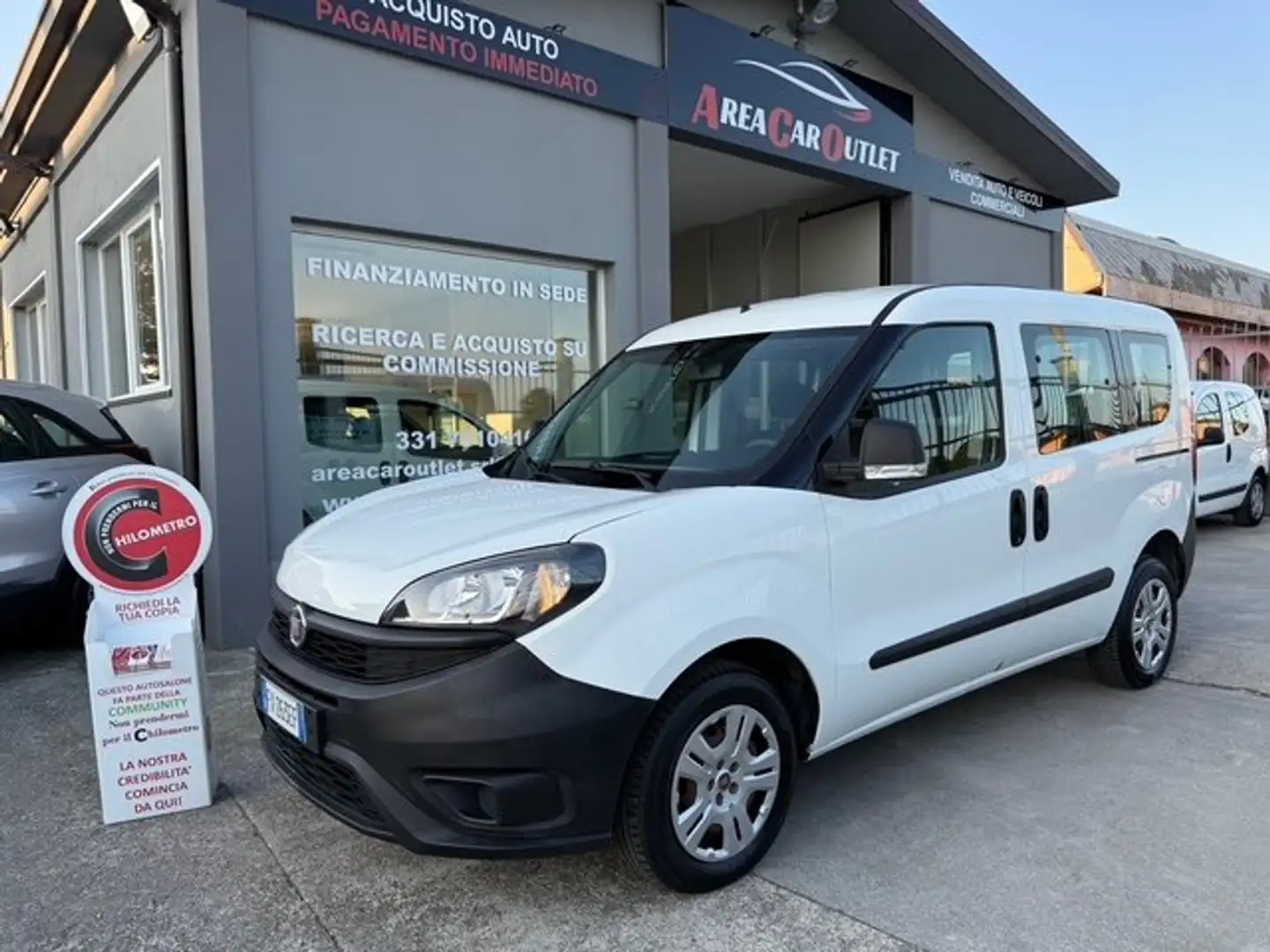 Fiat Doblo 1.3 Mjet 95cv COMBI 5 POSTI N1*06/2019*km 74.497 Blanc - 1