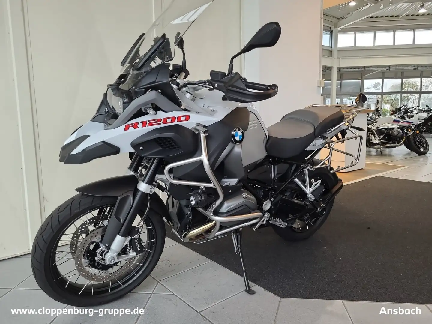 BMW R 1200 GS Adventure LED+Temp+E-10+ABS+E-Start Blanc - 1