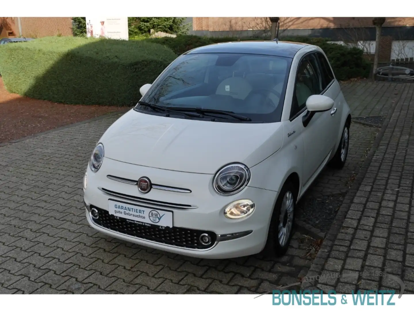 Fiat 500 1.0 MILD-HYBRID DOLCEVITA EU6D Panorama Navi Apple Weiß - 2