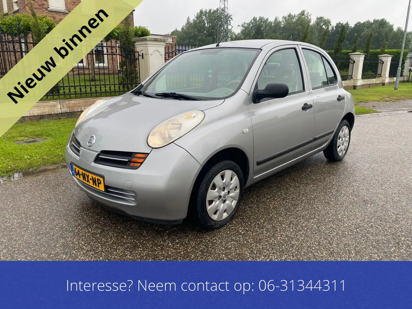 Nissan Micra 1.2 Visia Nette Auto 5 Deurs Trekhaak Gris - 1