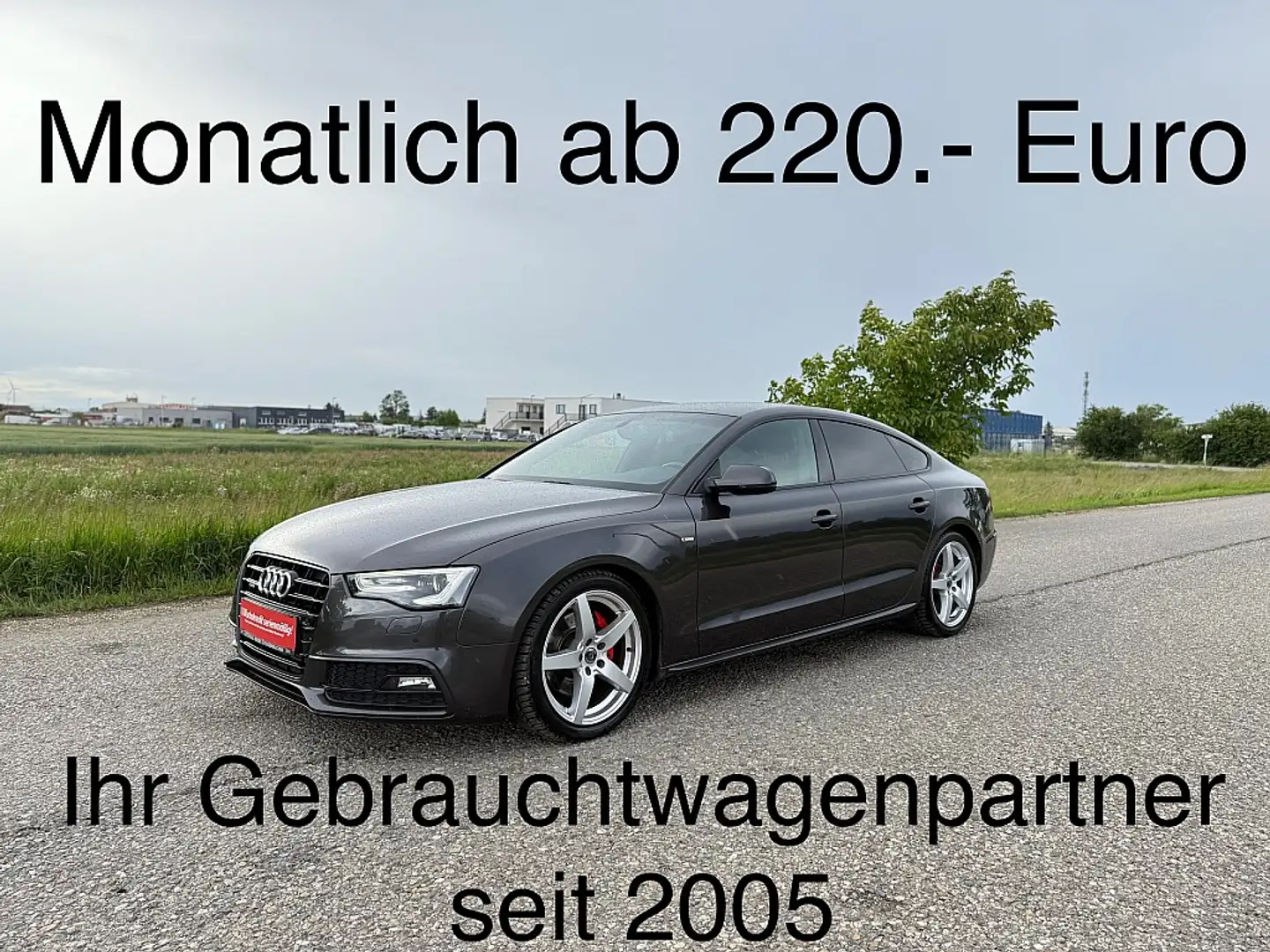 Audi A5 SB 3,0 TDI quattro Sport DPF S-tronic *3x S-Line* Gris - 1