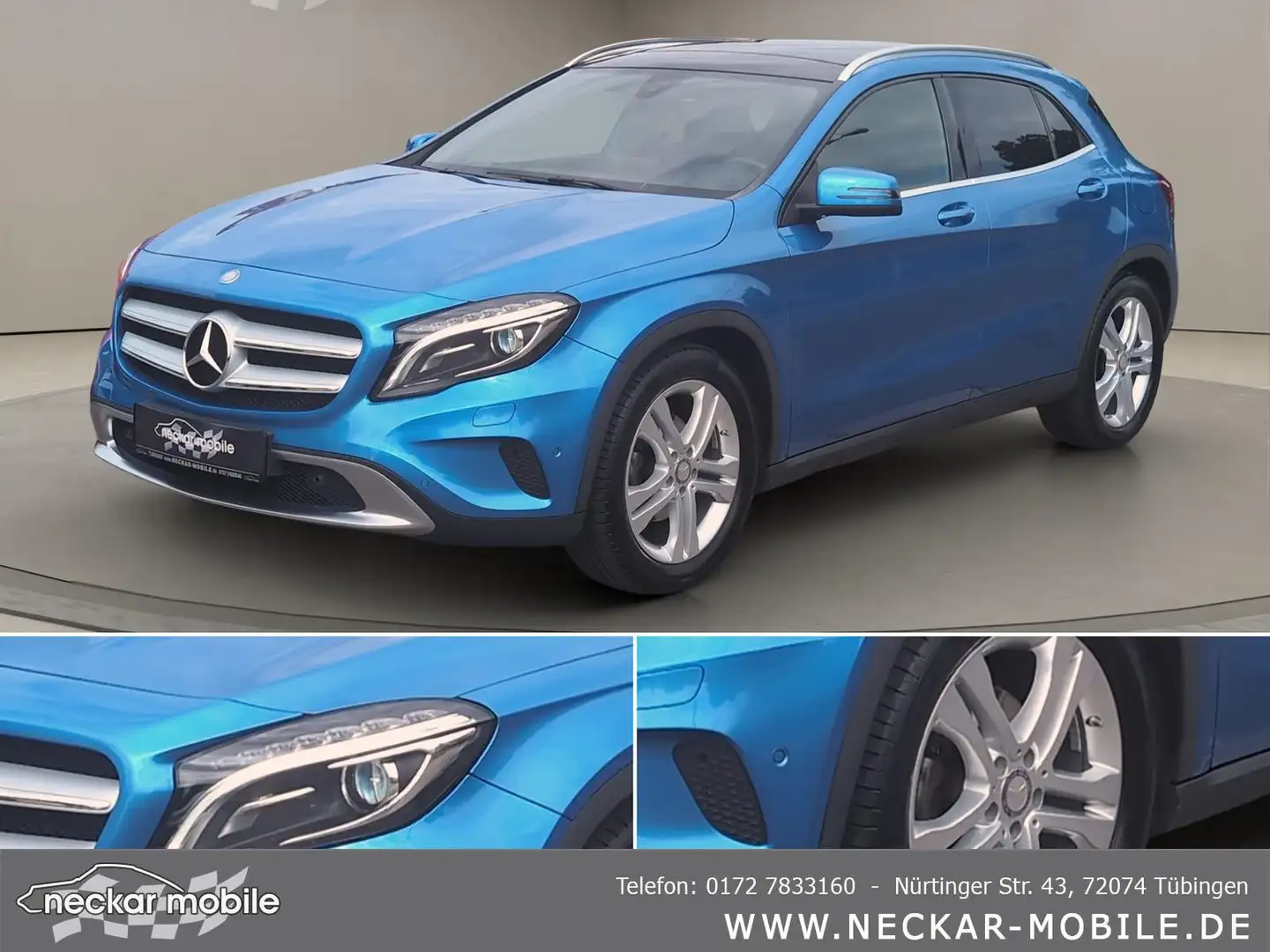 Mercedes-Benz GLA 220 CDI Urban Autom. 4x4 Xenon Pano Kam Navi Blau - 2