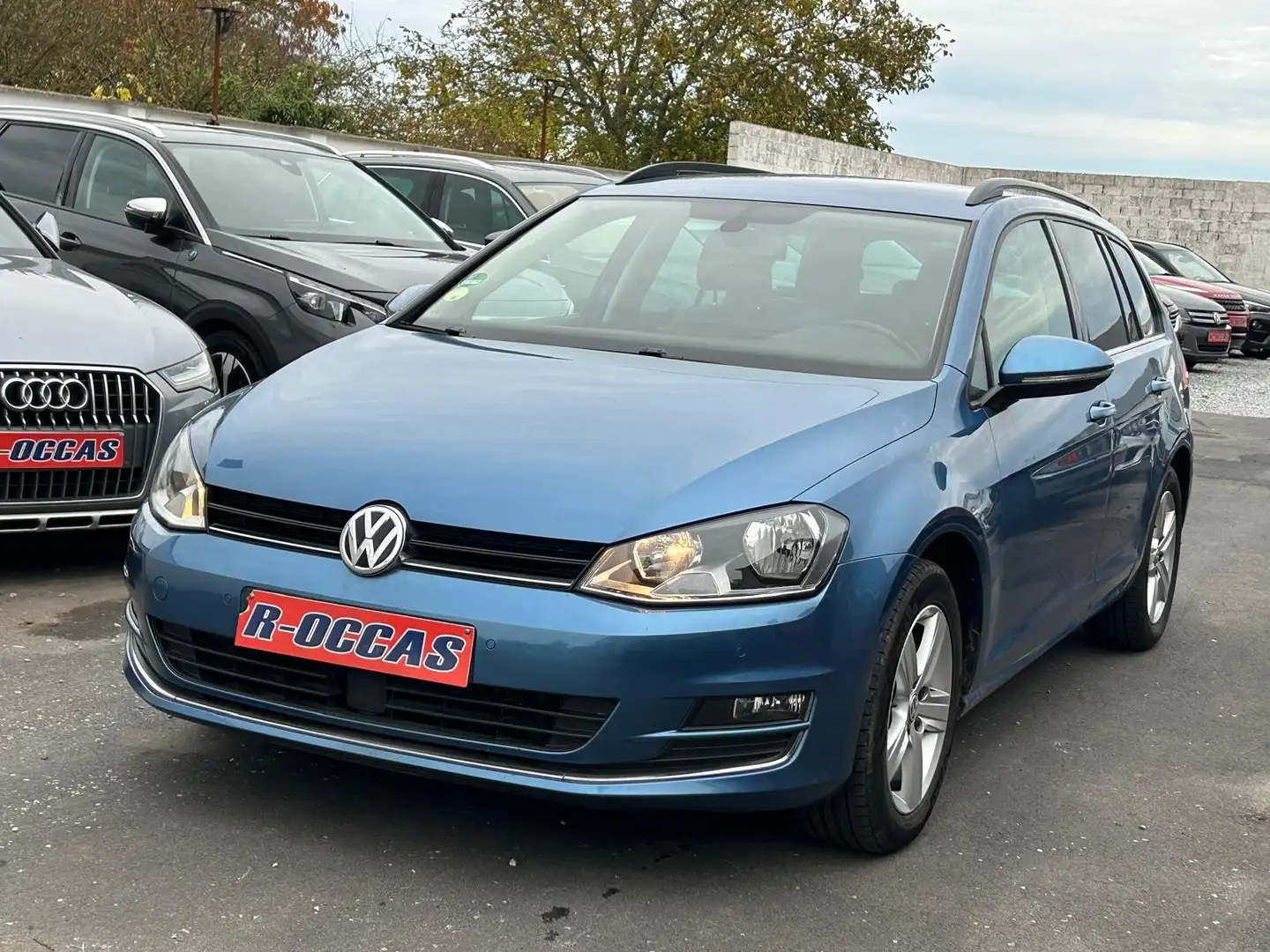 Volkswagen Golf Variant Golf SW 1.6 TDi Highline CUIR/NAVI/CLIM AUTO Bleu - 1