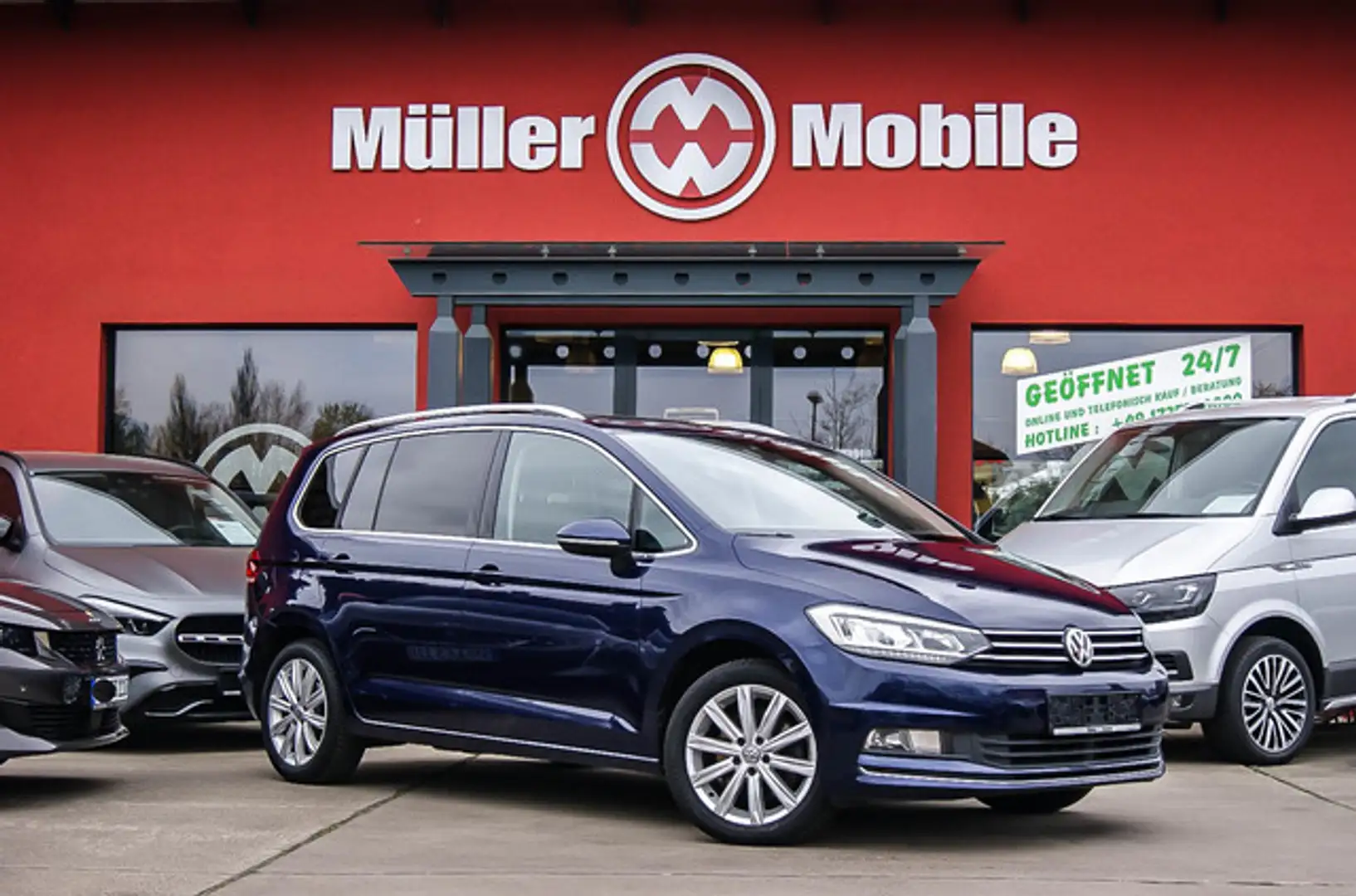 Volkswagen Touran 14TSI Highline DSG PANORAMA STDHZG 7SITZE Bleu - 1