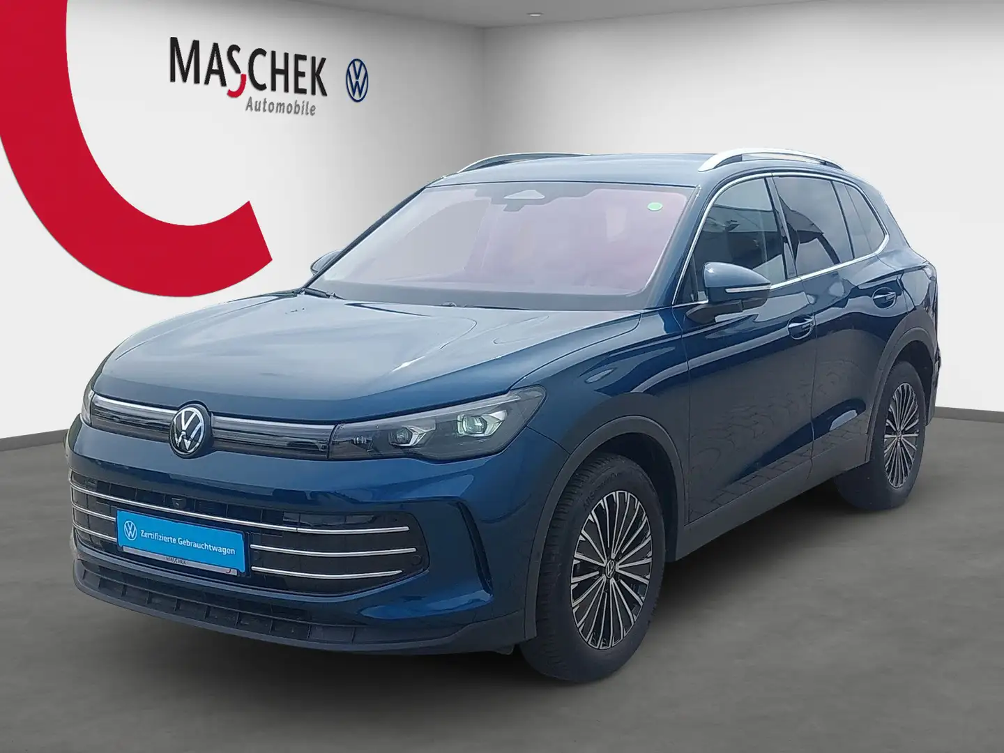 Volkswagen Tiguan Elegance 2.0 TDI Standh AHK *Dienstwagen* Leder Blau - 2