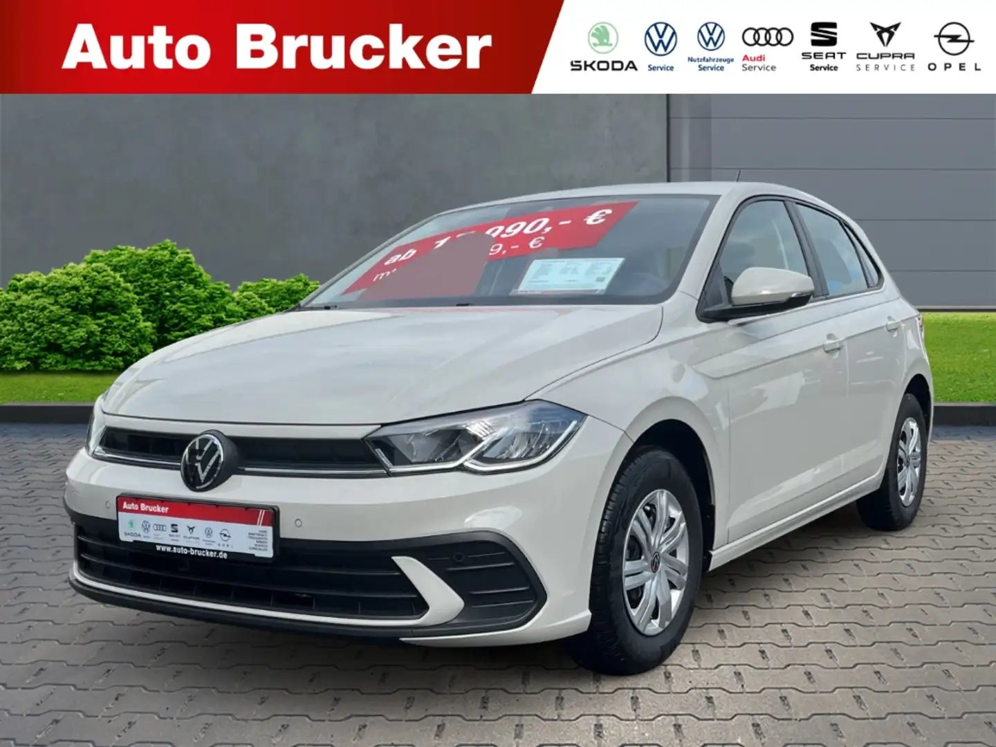 Volkswagen Polo VI Basis 1.0+LED+Klima+Einparkhilfe vo+hi+ Grijs - 1