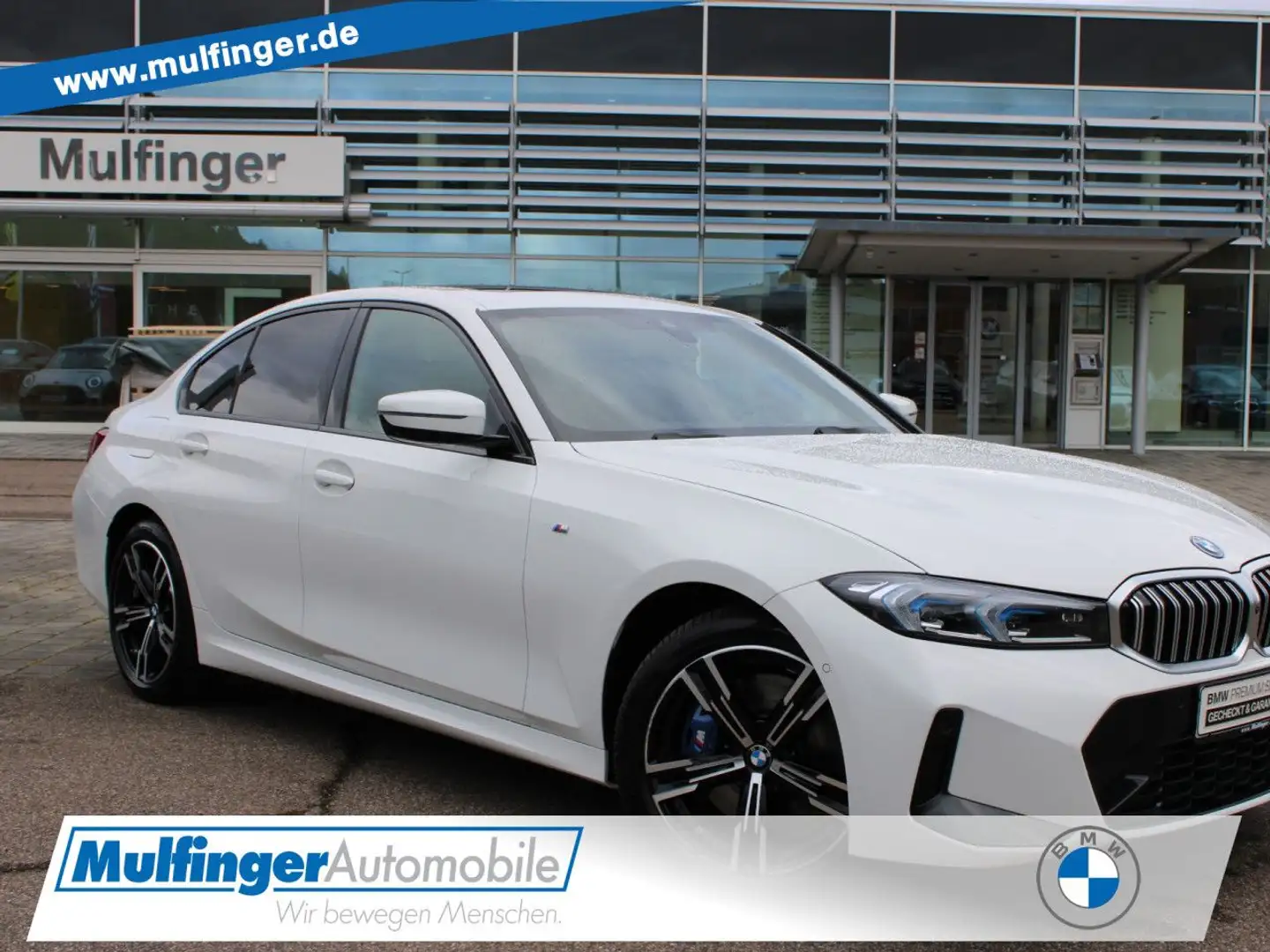 BMW 330 e M Sport FACELIFT HUD GlasD.SuView.Ha/Ka AHK Blanc - 1