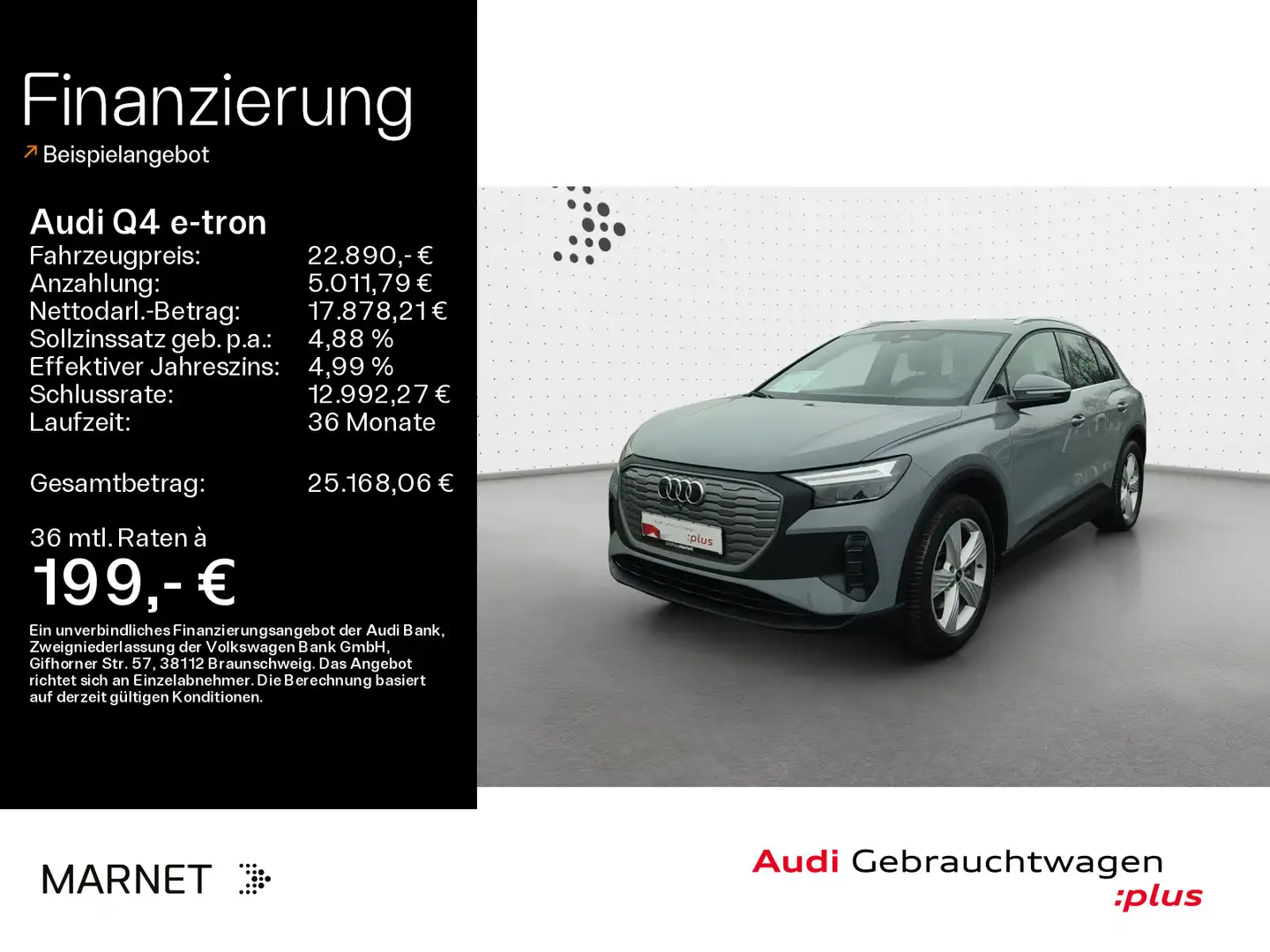 Audi Q4 e-tron 35*Navi*LED*Alu*PDC*Virtual Cockpit*Si Grau - 1
