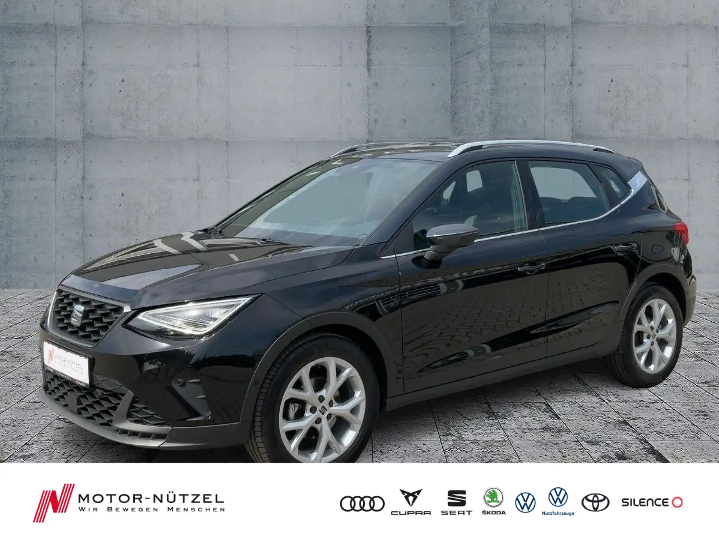 SEAT Arona 1.0TSI FR-LINE LED+NAV+APP+GRA+SHZ+PDC+RFK Schwarz - 1